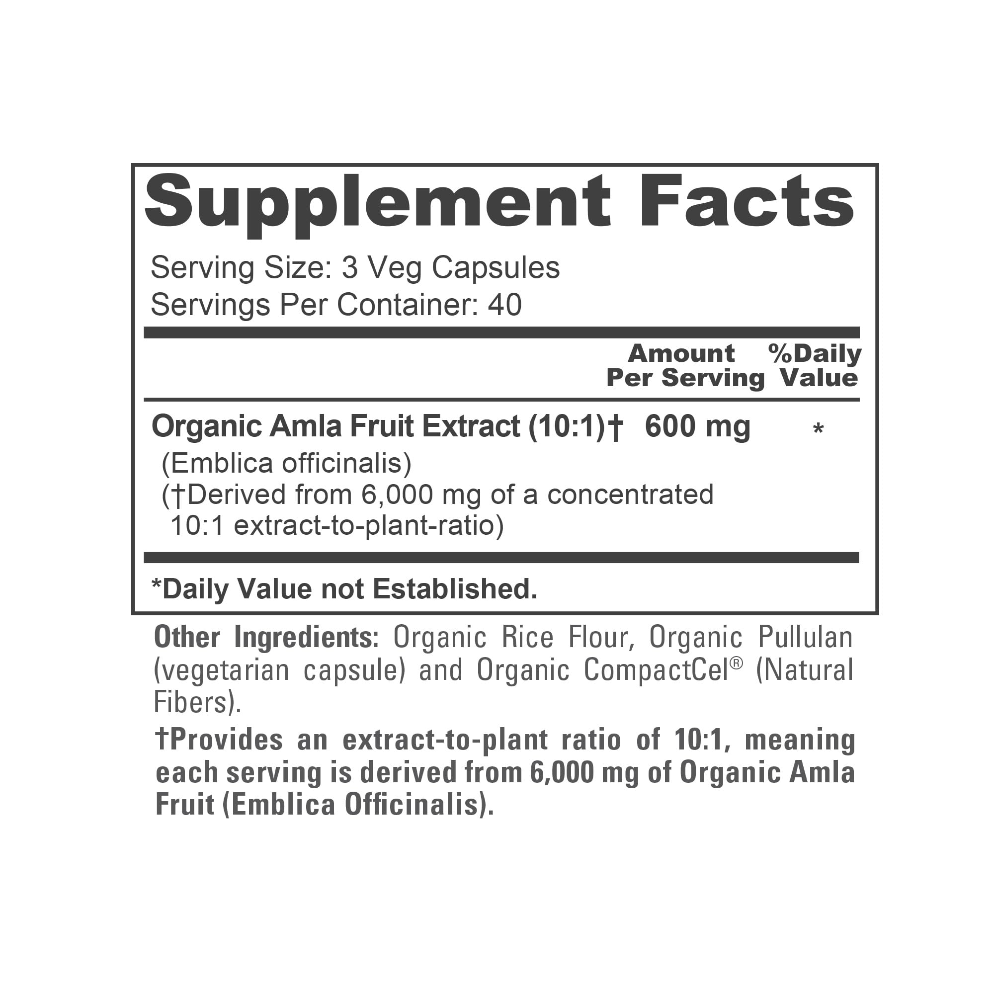 NusaPure Organic Amla Capsules 10:1 Extract, 600 mg Equivalent to 6,000mg | 120 Count | Amalaki Fruit | USDA, Vegan, Non-GMO Supplement NusaPure buy supplements canada