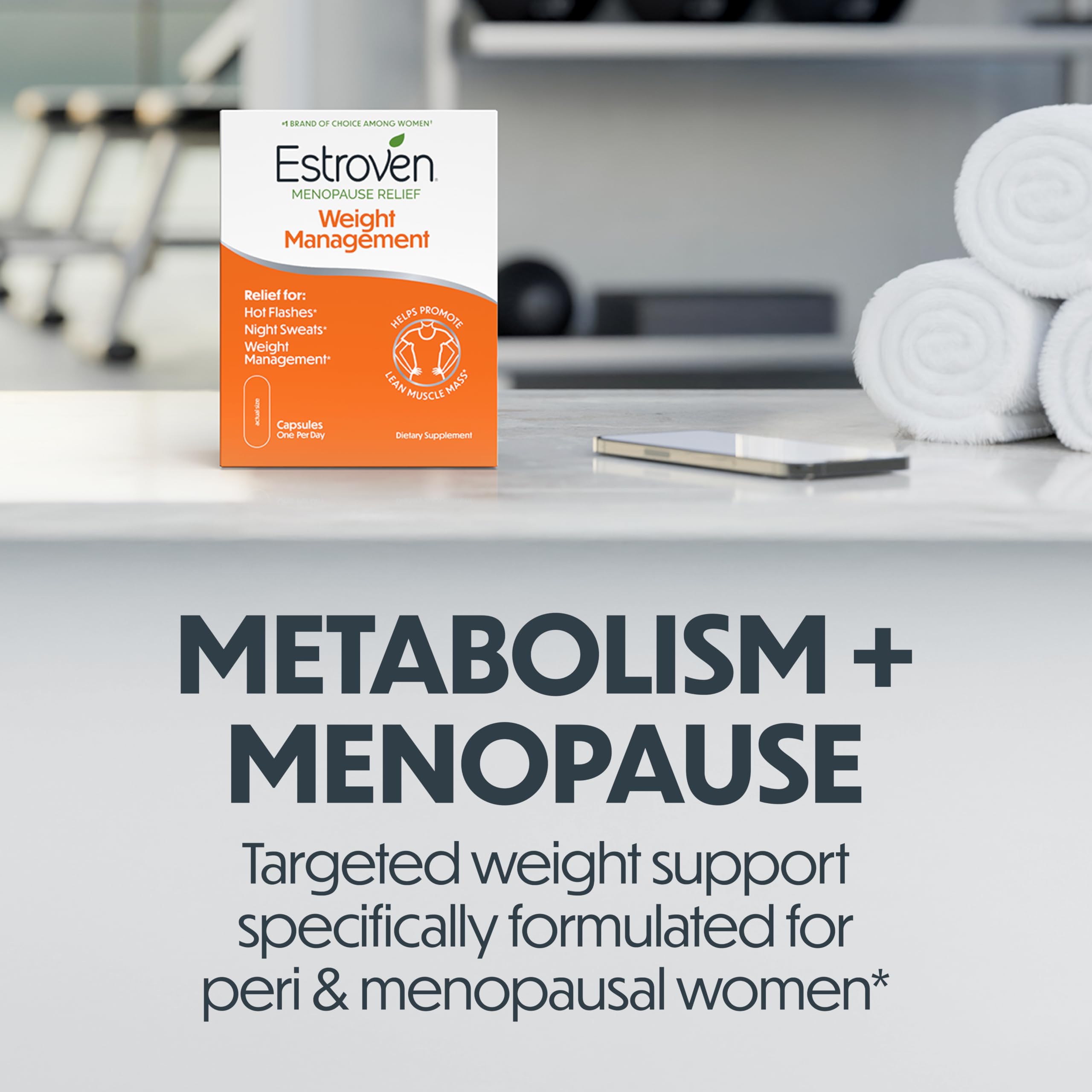 Estroven Weight Management for Menopause Relief - 30 Ct. - Clinically Proven Ingredients Help Manage Weight, Provide Night Sweats & Hot Flash Relief* Drug-Free & Gluten-Free Caplets Estroven buy supplements canada