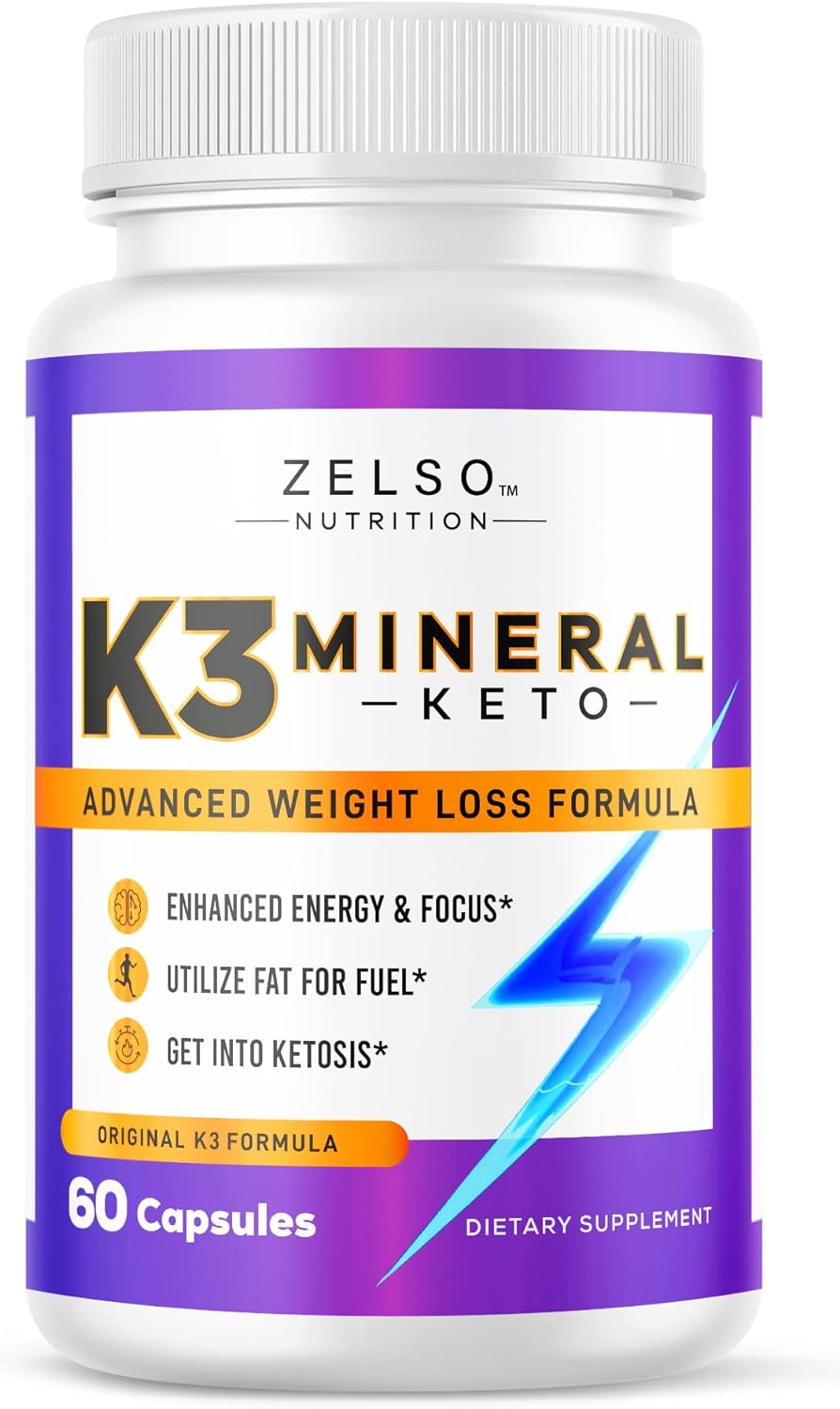 ZELSO K3 Mineral Keto Pills Nutrition, Advanced K3 Pill Formula for Men and Women ZELSO buy supplements canada