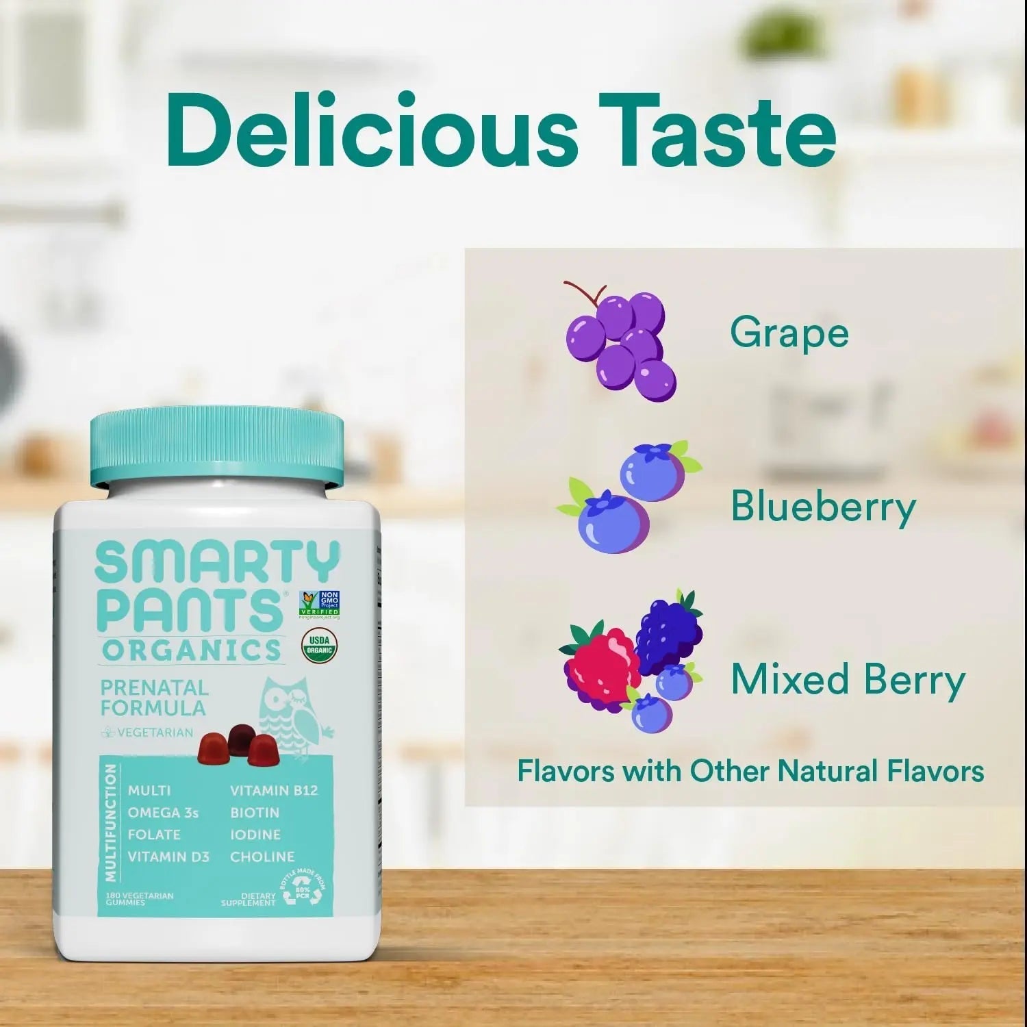 SmartyPants Organic Prenatal Vitamins for Women, Multivitamin Gummies: Biotin, Methylfolate, Omega 3 (ALA), Vitamin D3, C, Vitamin B12, B6, A, K2 & Zinc SmartyPants buy supplements canada