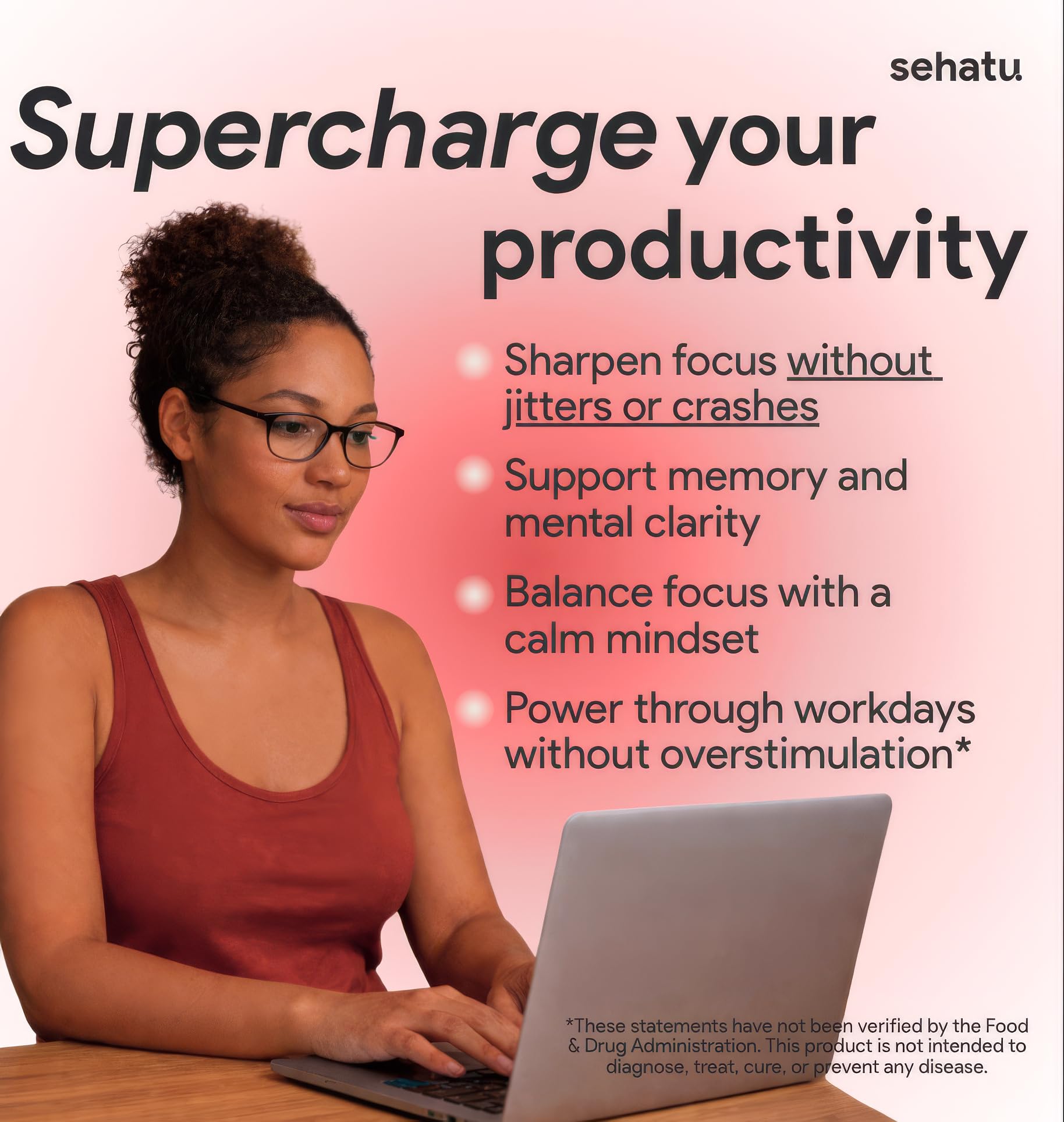 SEHATU Focus Plus Cognitive Performance Enhancer | with N-Acetyl L-Tyrosine, DMAE Bitartrate, GABA, Glutamic Acid | Boosts Focus, Enhances Memory, Supports Brain Health | 60 Count | 30 Day Supply SEHATU buy supplements canada