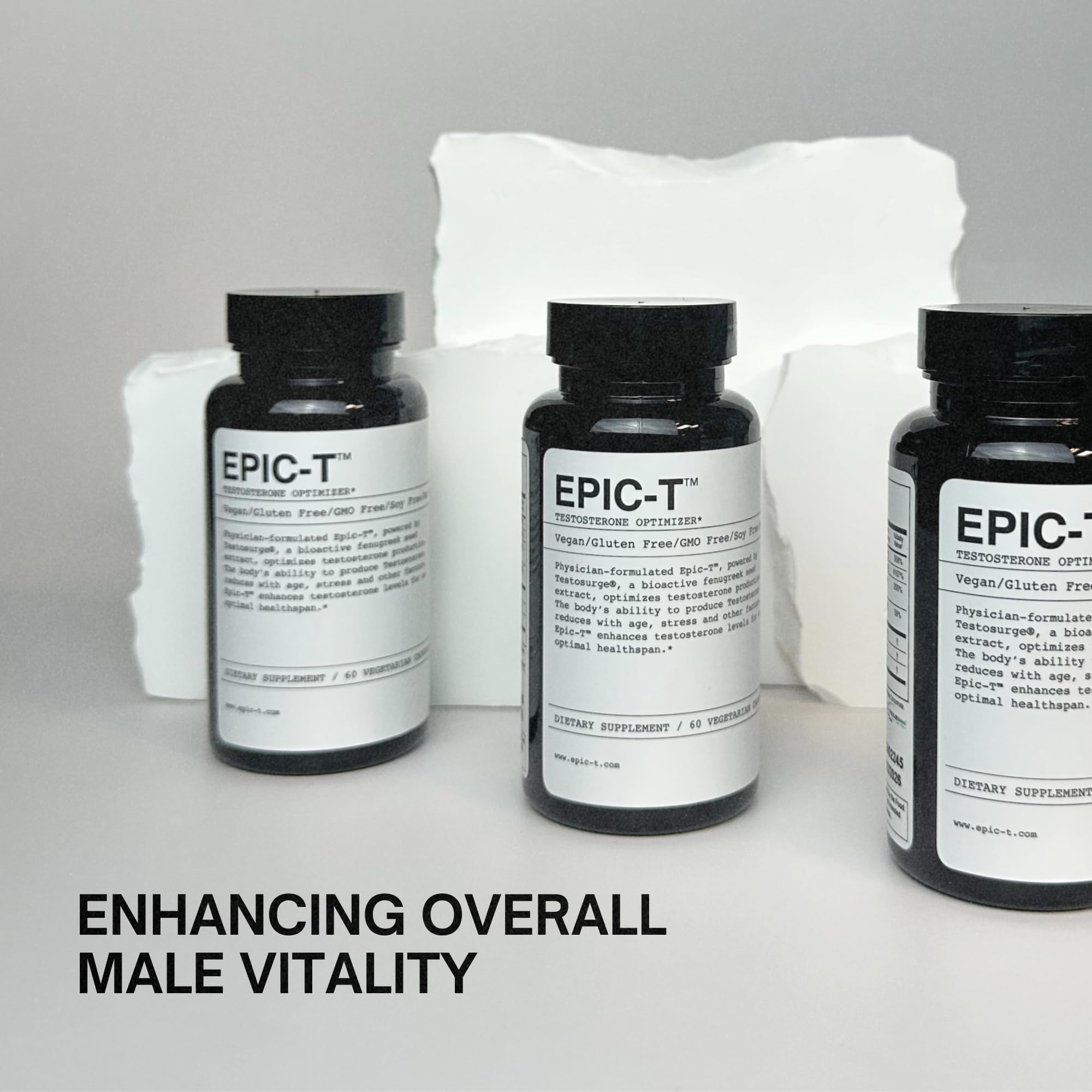 EPIC-T Testosterone Support Supplement for Men | Plant-Based Formula with Testosurge, B-Complex, B12, Zinc & Boron | Vegan, Non-GMO Daily Support EPIC buy supplements canada
