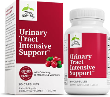 Terry Naturally Urinary Tract Intensive Support - Supplement with Cranberry for Bladder Health Support - Kidney Health Supplement with D-Mannose & Vitamin C - 60 Capsules (30 Servings) Terry Naturally buy supplements canada
