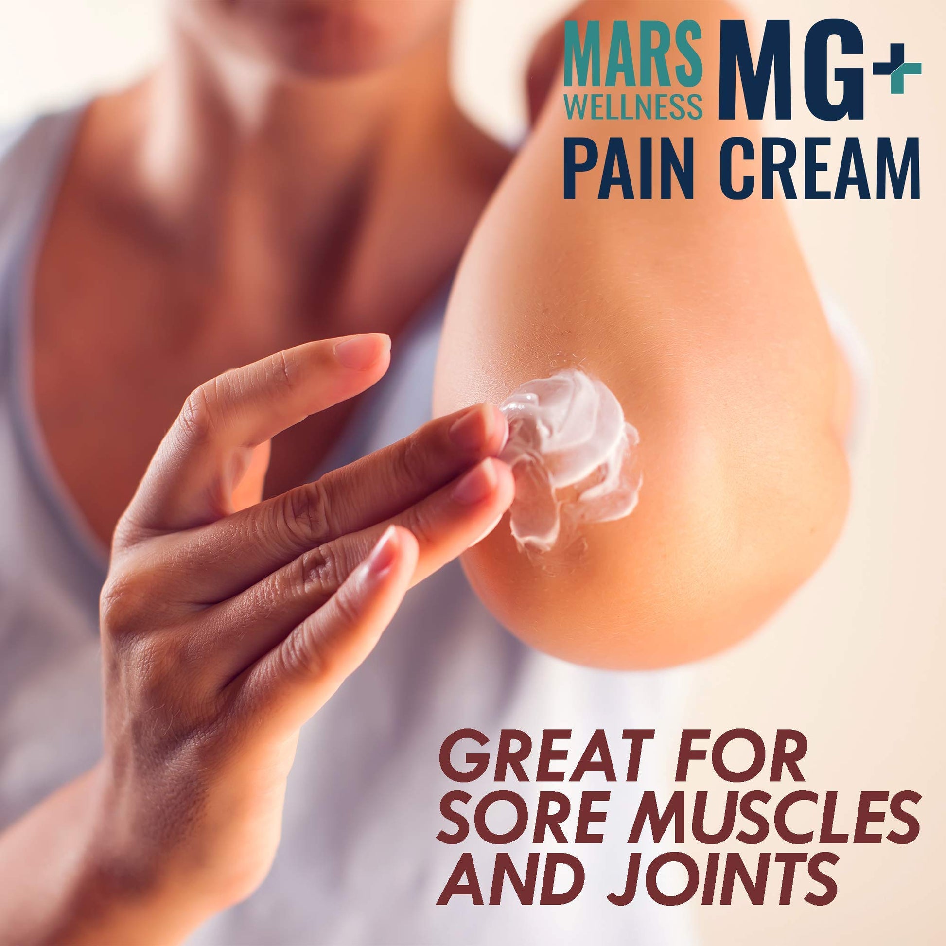 Mars Wellness MG+ Magnesium Cream Pain Relief - Extra Strength Magnesium and Arnica Cream - 4 OZ Tub - Neuropathy, Muscle Pain, and Leg Cramps Relief - 1 Pack MARS WELLNESS buy supplements canada