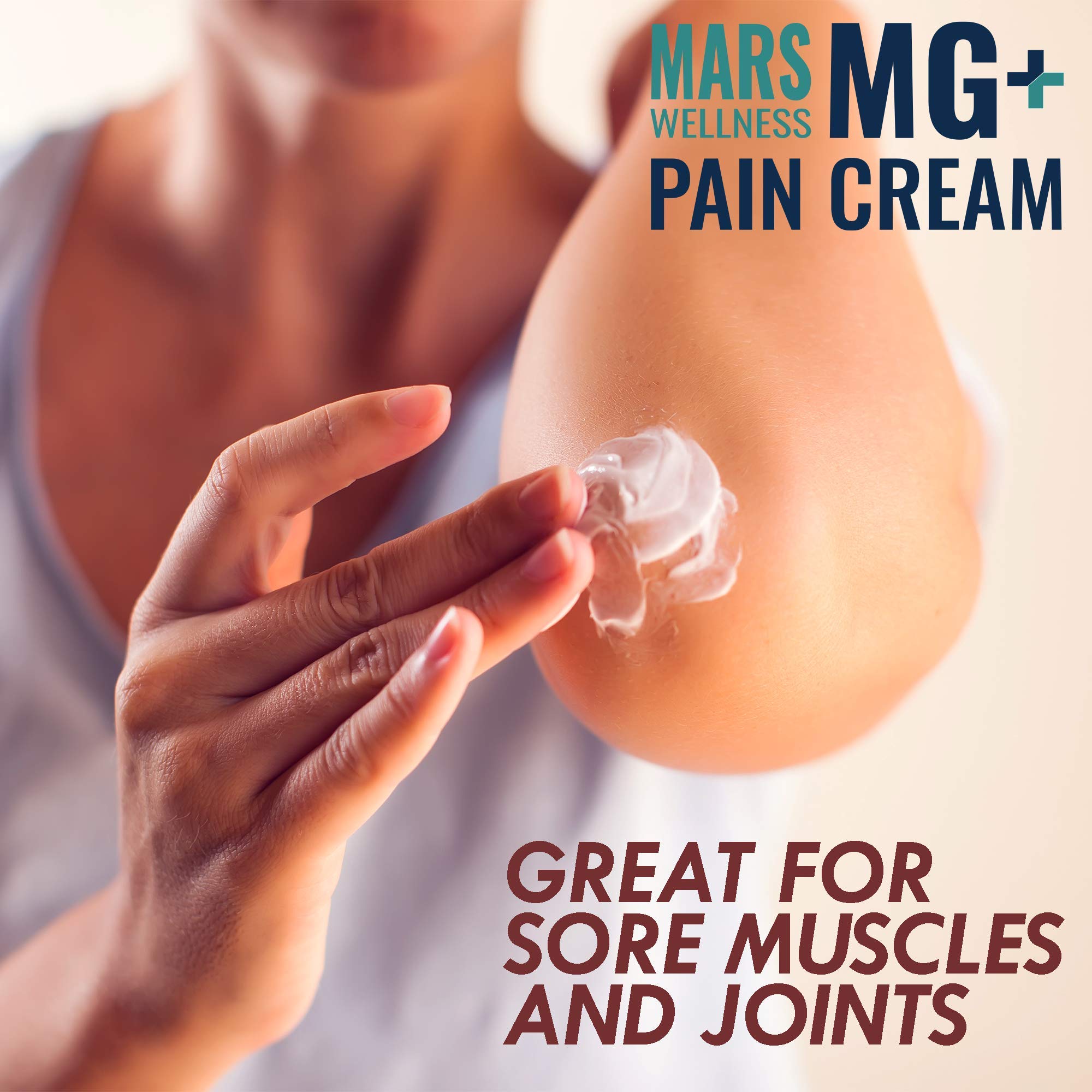 Mars Wellness MG+ Magnesium Cream Pain Relief - Extra Strength Magnesium and Arnica Cream - 4 OZ Tub - Neuropathy, Muscle Pain, and Leg Cramps Relief - 1 Pack MARS WELLNESS buy supplements canada