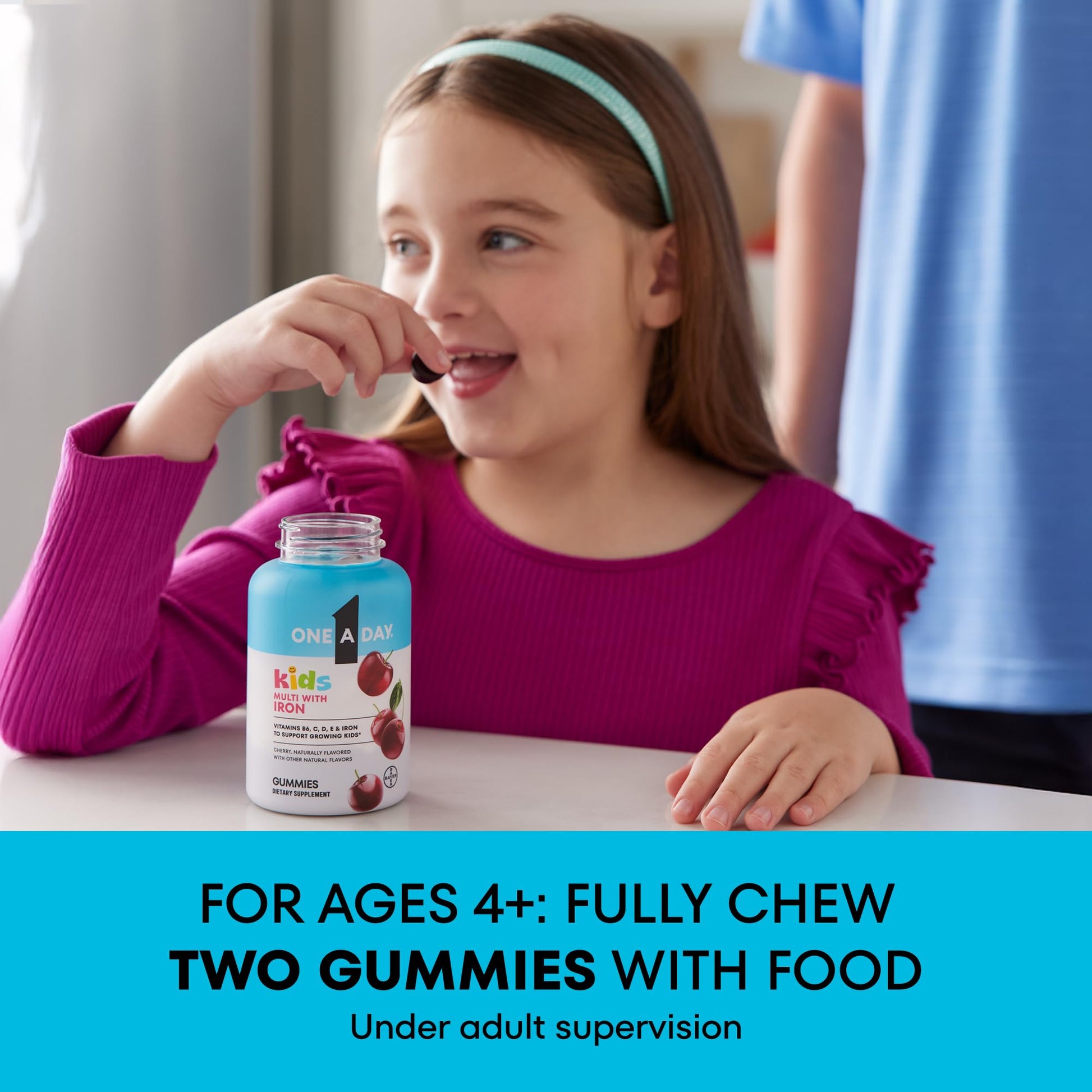 One A Day Kids Multivitamin with Iron Gummy, Vitamin D, Vitamin C, E, Zinc for Immune Support, Gummy Vitamins, Kids Multivitamin Gummies with Iron ONE A DAY buy supplements canada