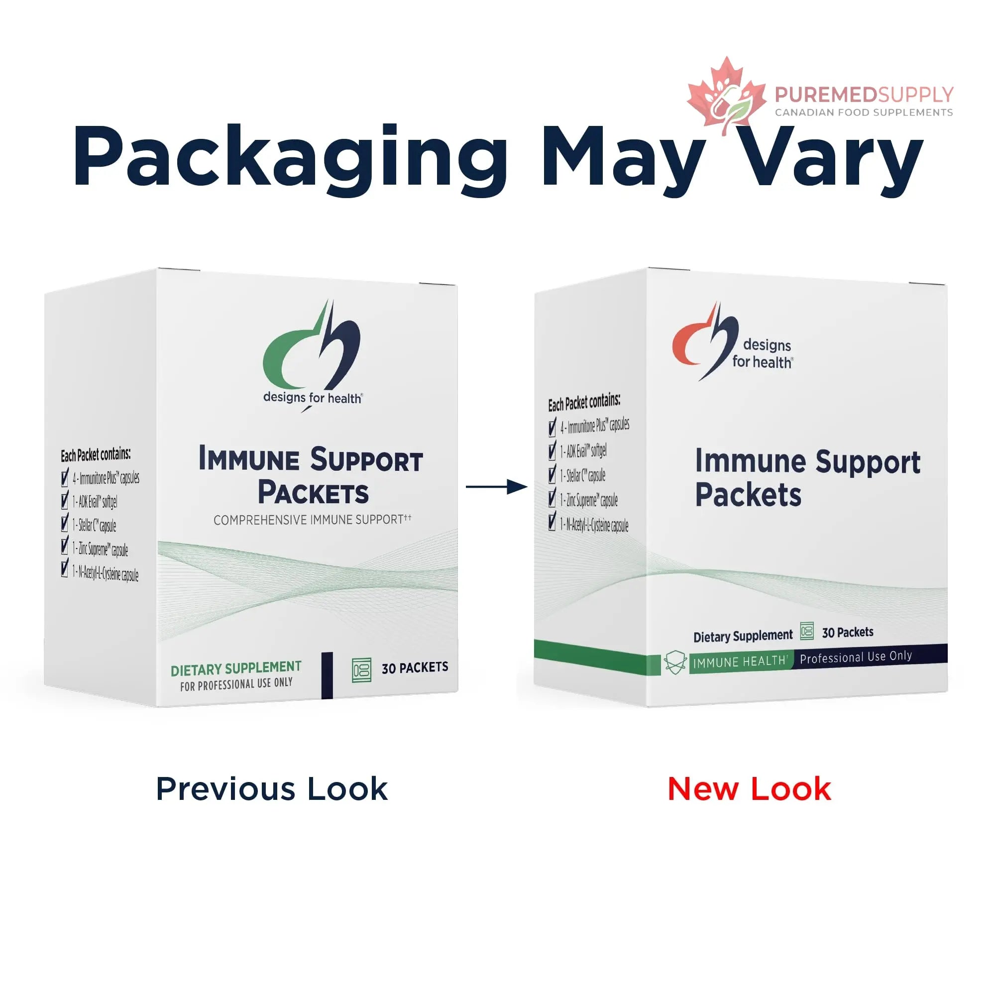 Designs for Health Immune Support Packets - One Month Supply with Immunitone Plus Mushroom Complex, Herbs, NAC, Vitamin D + K, Zinc, and Vitamin C (30 Packets) Designs for Health buy supplements canada
