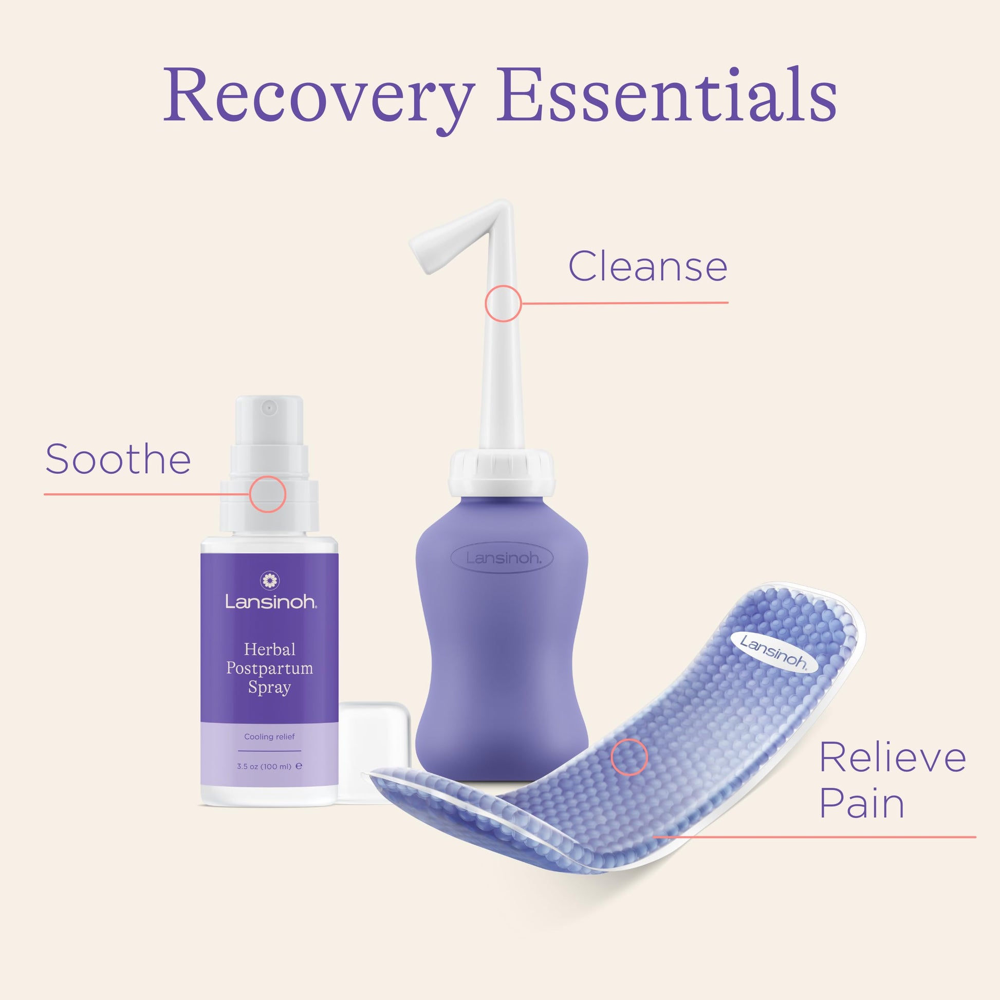Lansinoh Postpartum Essentials Recovery Bundle, Postpartum Care Kit Lansinoh buy supplements canada