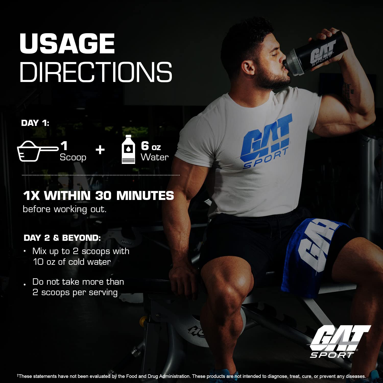GAT SPORT Nitraflex Black Pre-Workout Powder, Extreme Pre-Training Formula for Men GAT SPORT buy supplements canada