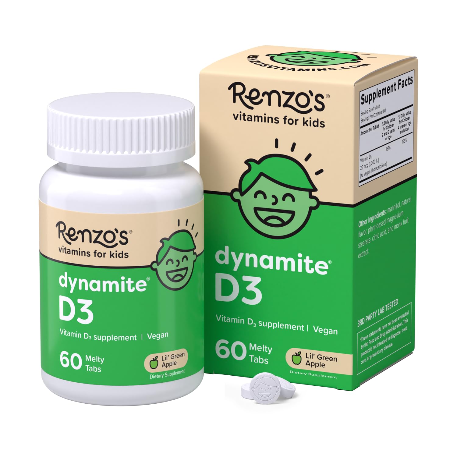 Renzo's Vitamins Adventurous Kid Bundle - Picky Eater Kids Multivitamin, Vitamin D3 for Kids, and Bright & Brainy Vitamin B6 Renzo's buy supplements canada