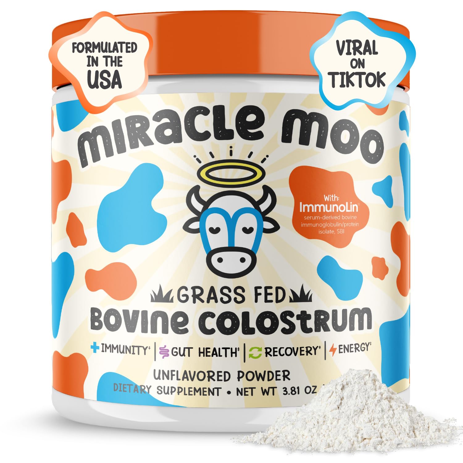 Colostrum Supplement for Gut Health, Hair Growth, Beauty and Immune Miracle Moo buy supplements canada