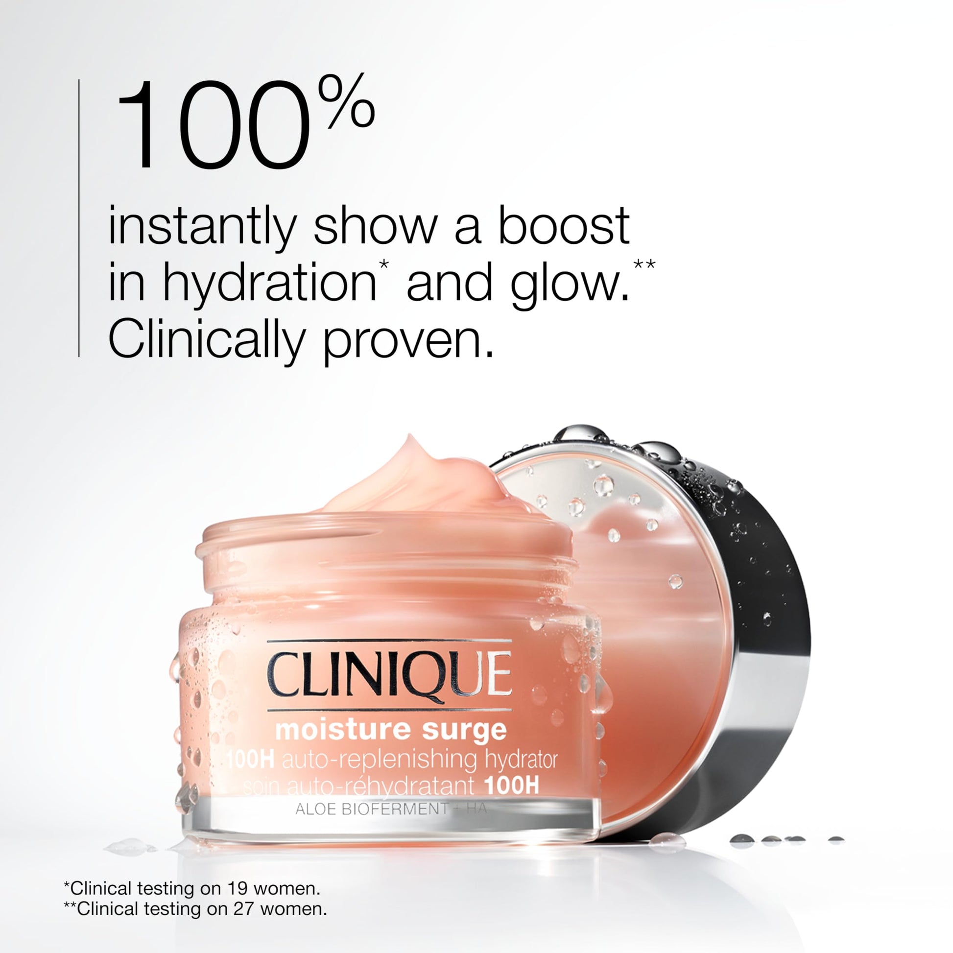 Clinique Moisture Surge 100H Auto-Replenishing Hydrator Oil Free Face Moisturizer | With Hyaluronic Acid, Aloe Bioferment and Vitamins C + E Clinique buy supplements canada