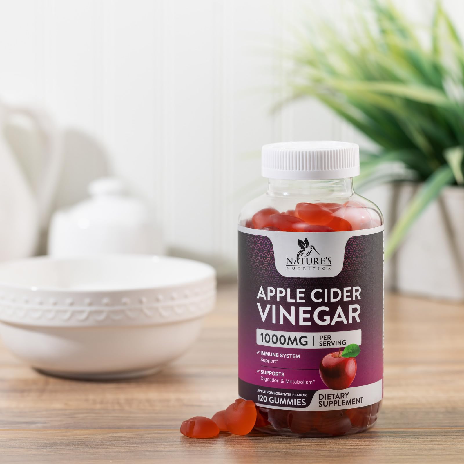 Nature's Nutrition Apple Vinegar Gummy for Weight Loss 1000mg - Vegan Apple Cider Vinegar Nature's Nutrition buy supplements canada