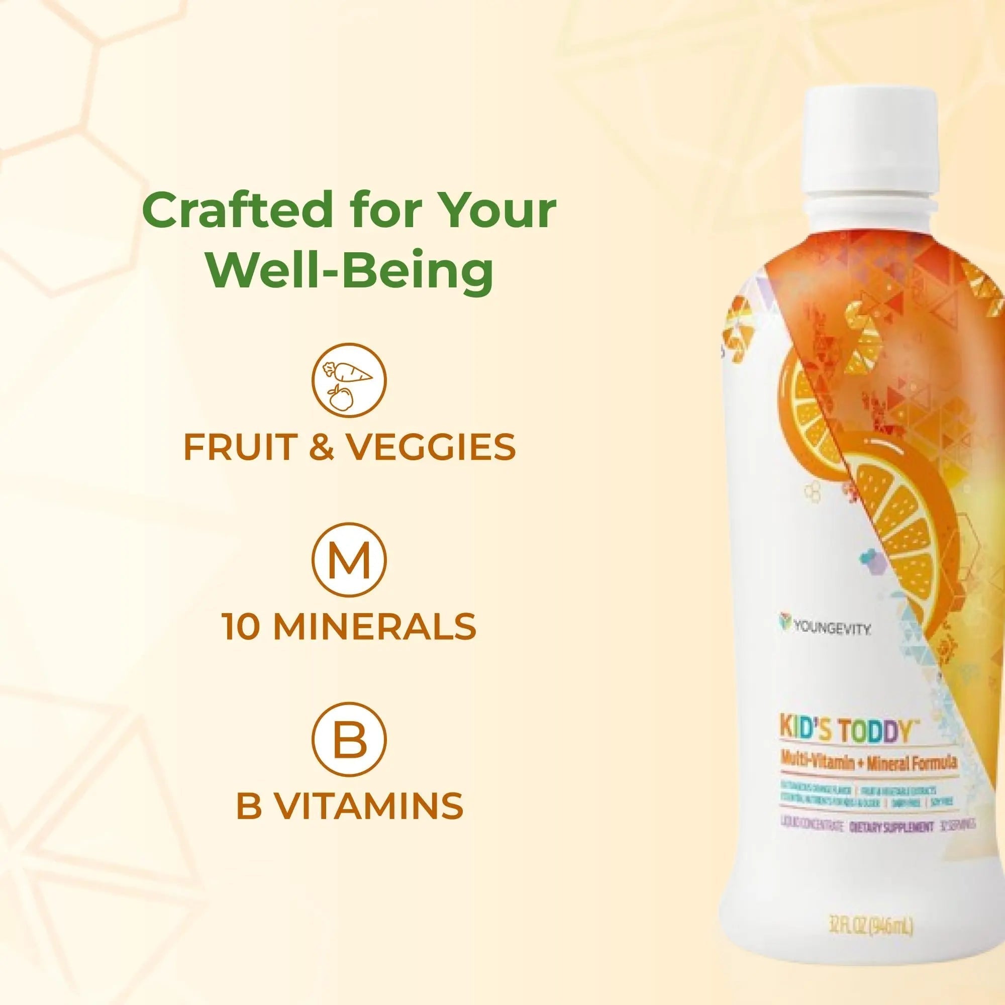 Youngevity Kid's Toddy™ - Mega Multivitamin for Kids & Children Age 2+ - 14 Vitamins, 10 Minerals, Phytonutrient Blend Youngevity buy supplements canada