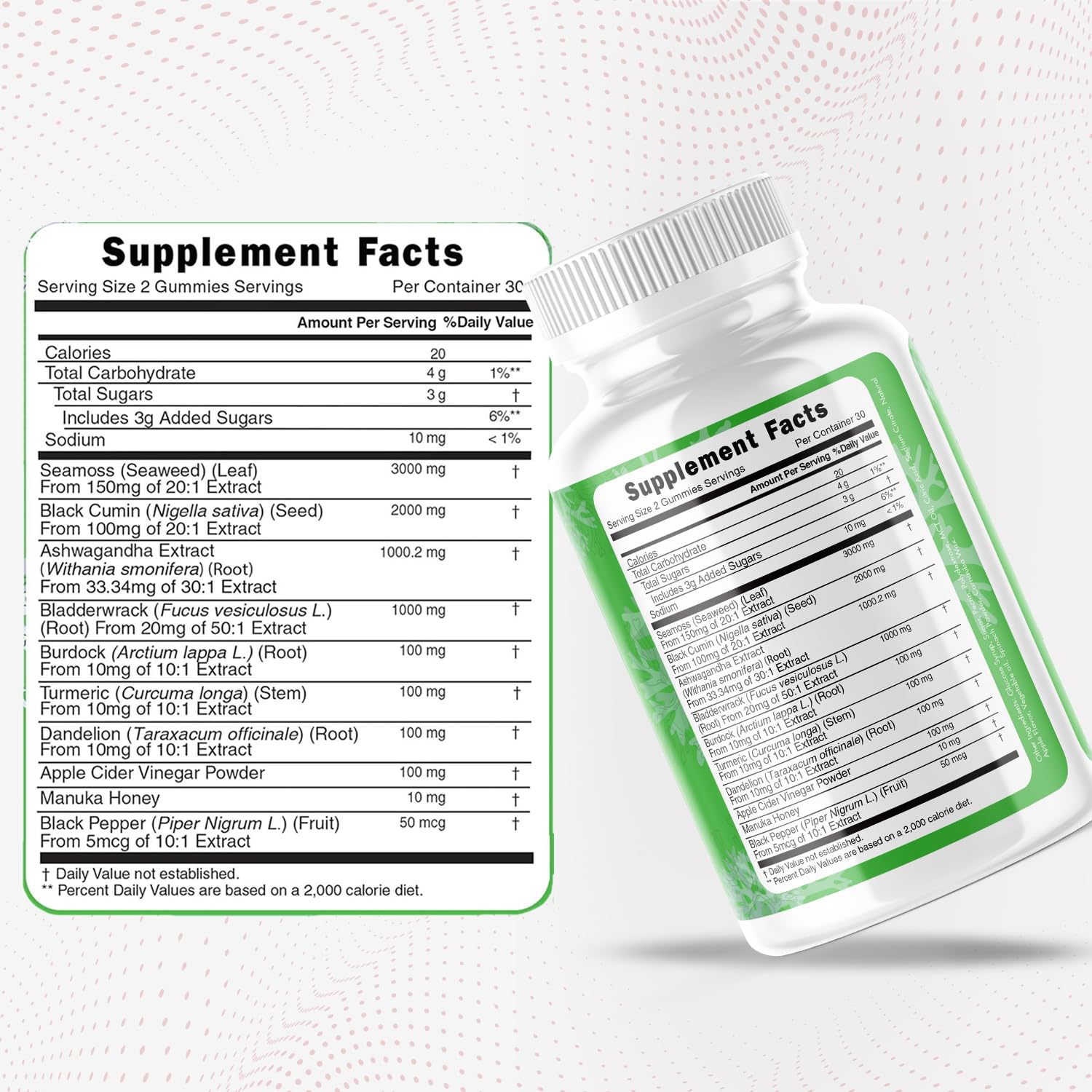 Longevity Nutritional Sea Moss, Thyroid Energy Vitamins Mineral Burdock Manuka Honey Dandelion Apple Cider Bladderwrack Ashwagandha Extract Turmeric Antioxidant Boost Immune Superfood Gummies Longevity Nutritional buy supplements canada