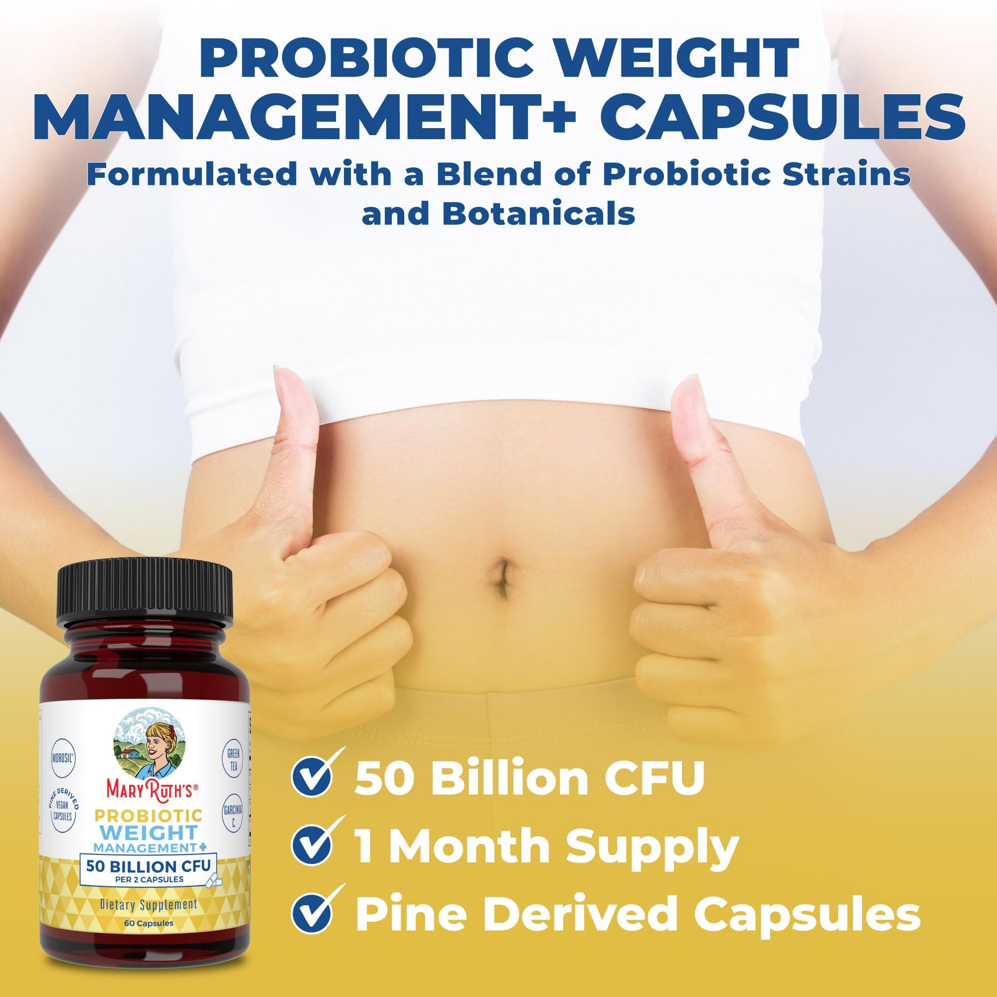 MaryRuth's Probiotics Capsule for Women & Men | Weight Management | Digestive & Gut Health MaryRuth Organics buy supplements canada