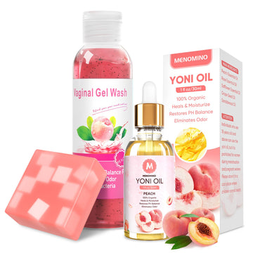 Feminine Wash & Yoni Oil & Yoni Soap Bar Set for Women, 1 Fl.Oz Natural Feminine Oil, Feminine MENOMINO buy supplements canada