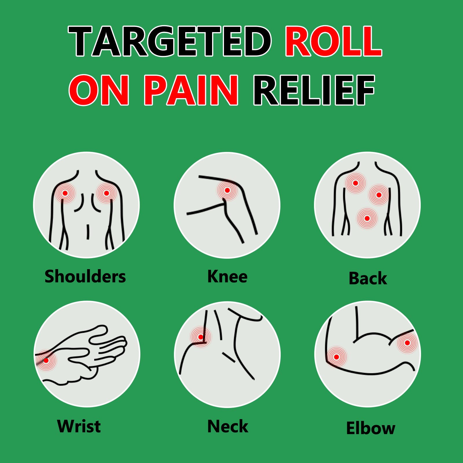 CARELIVING Roll On Pain Relief for Knee, Neck, Joint, Shoulder, Arthritis Pain Reliever, Sore Muscle Relief, Roll On Menthol Gel 2.5 Fl Oz (Pack of 2) CARELIVING buy supplements canada