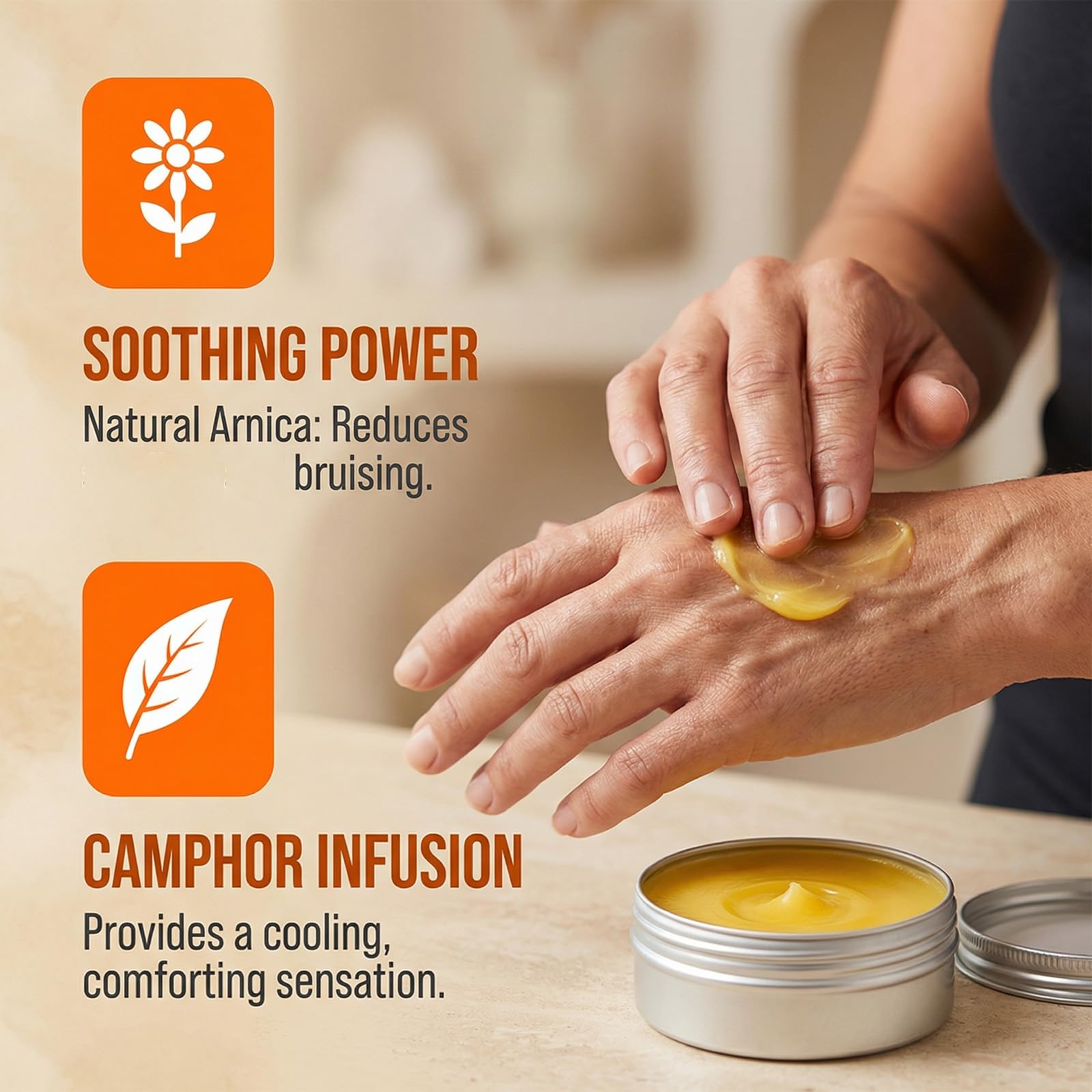 MOUNTAIN 3X 3X Relief Balm, 2.7fl Oz Relief Balm, with Natural Arnica & Camphor, Soothing Neck, Hands & Feet, Non-Greasy Formula, Fast Absorbing (1) MOUNTAIN 3X buy supplements canada