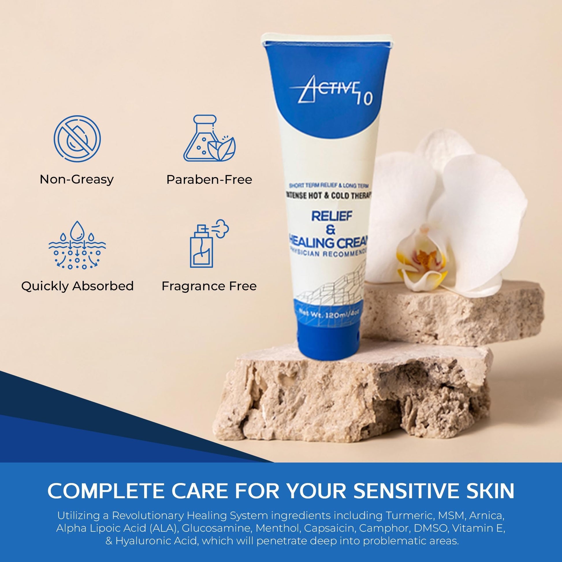 Active 10 Relief and Healing Cream, 4 OZ Active 10 buy supplements canada