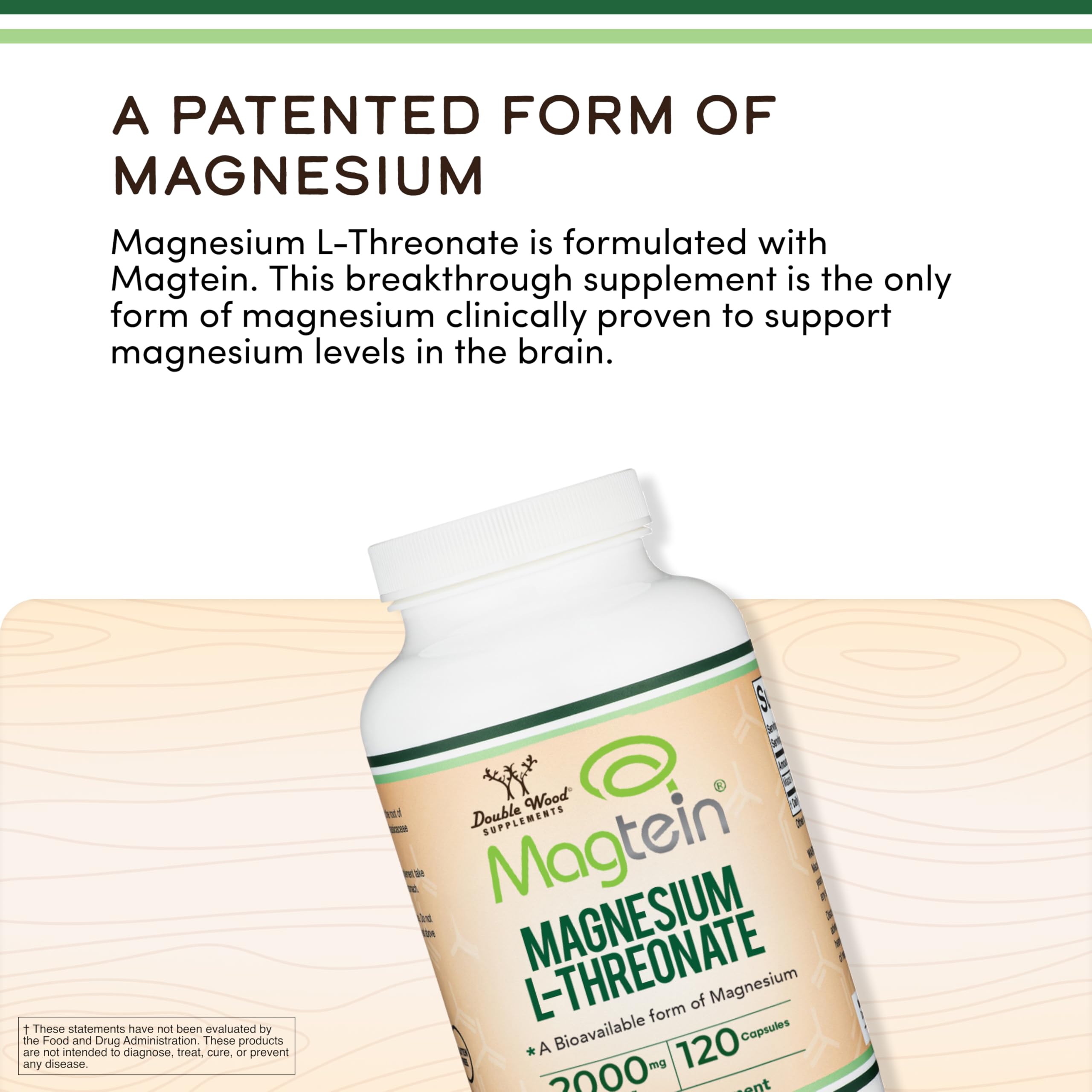 Magnesium L Threonate, Magtein - NSF Certified - Sleep and Cognitive Support – High Absorption Double Wood Supplements buy supplements canada