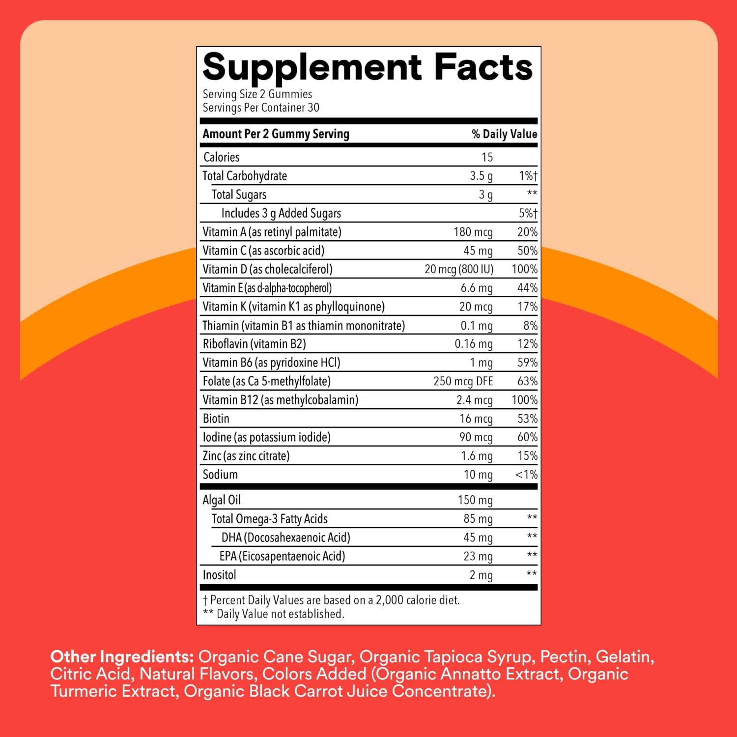 SmartyPants Kids Multivitamin Gummies with Omega 3 DHA/EPA, Vitamins D3, C, B12, B6, A, K, and Zinc, Gluten Free SmartyPants buy supplements canada