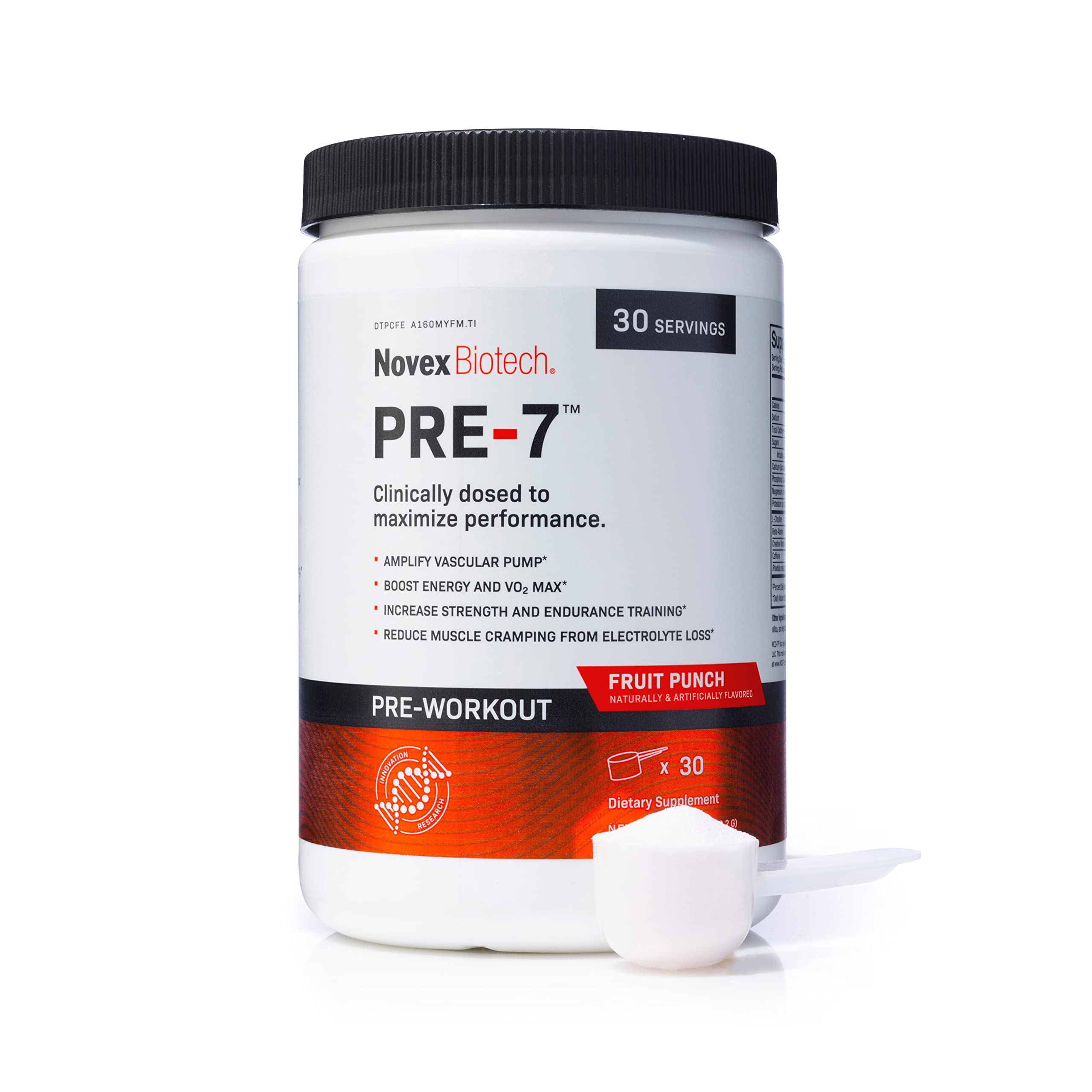 Novex Biotech PRE-7 Pre-Workout Powder – Best preworkout for Men - Boost Energy Novex Biotech buy supplements canada