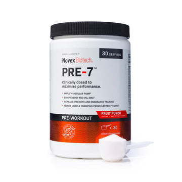 Novex Biotech PRE-7 Pre-Workout Powder – Best preworkout for Men - Boost Energy Novex Biotech buy supplements canada
