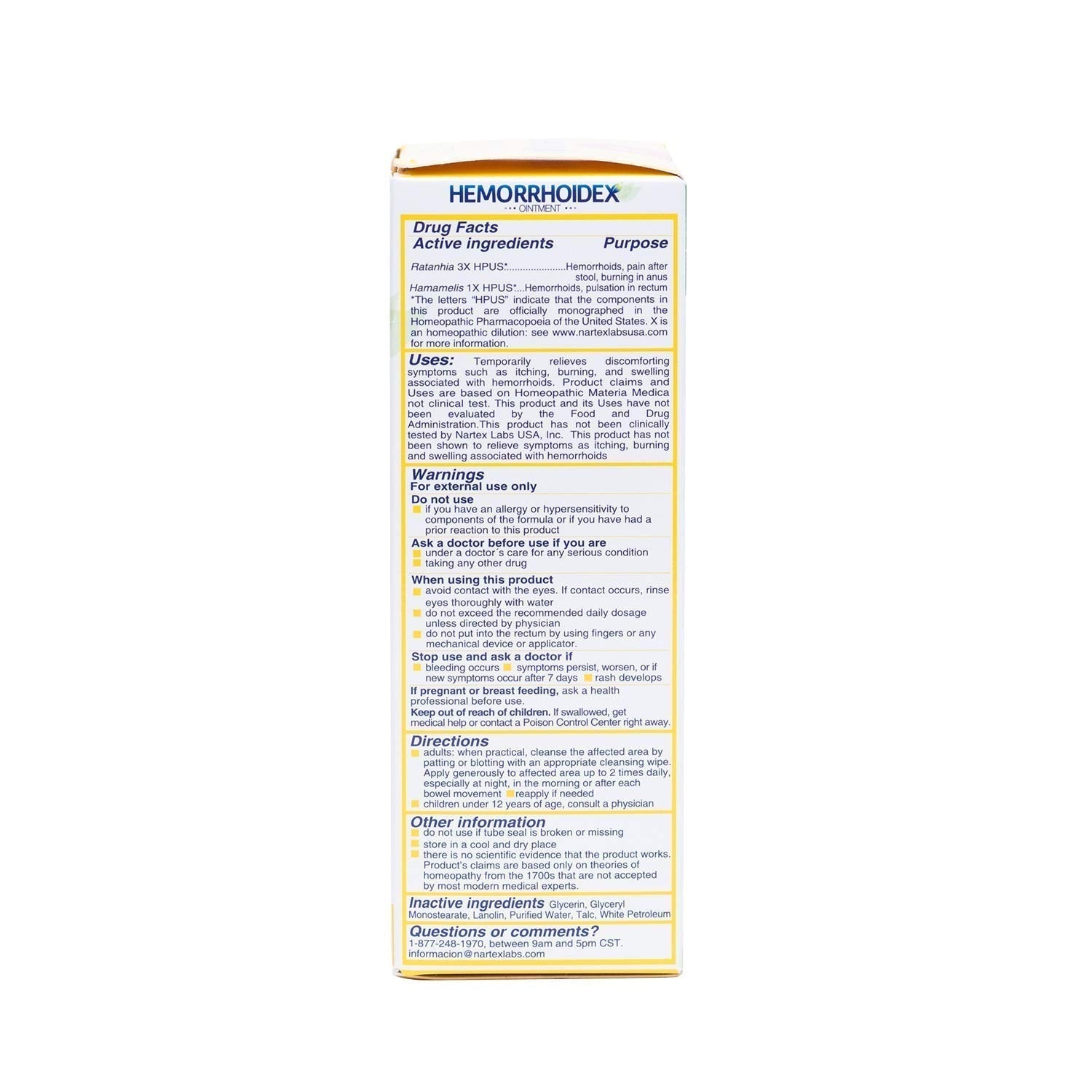 Nartex Hemorrhoid X Treatment Combo Pack 1 Tube & 30 Tablets NARTEX LABS buy supplements canada