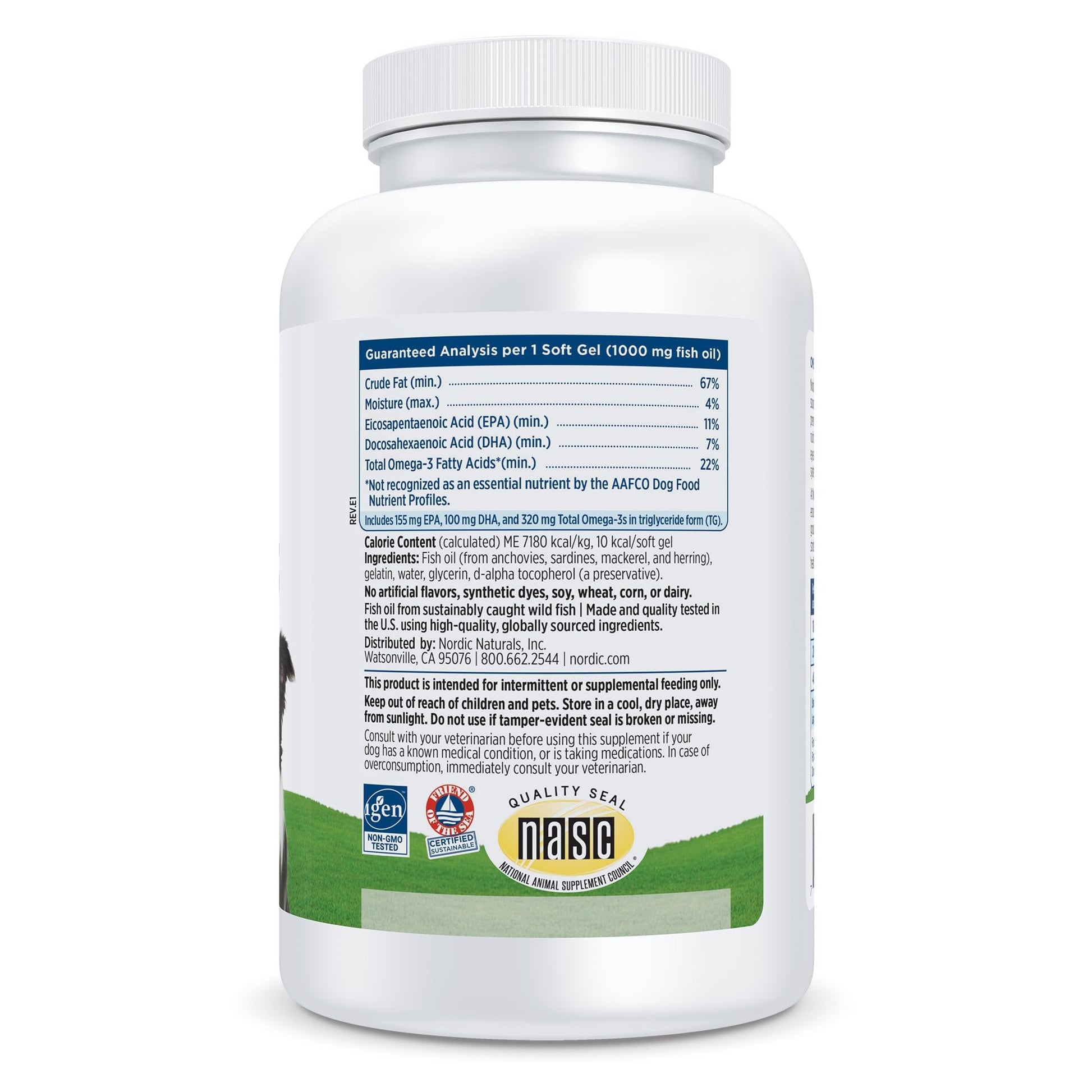 Nordic Naturals Omega-3 Pet, Unflavored - 180 Soft Gels - 320 mg Omega-3 Per Soft Gel - Fish Oil for Dogs with EPA & DHA - Promotes Heart, Skin, Coat, & Immune Health Nordic Naturals buy supplements canada
