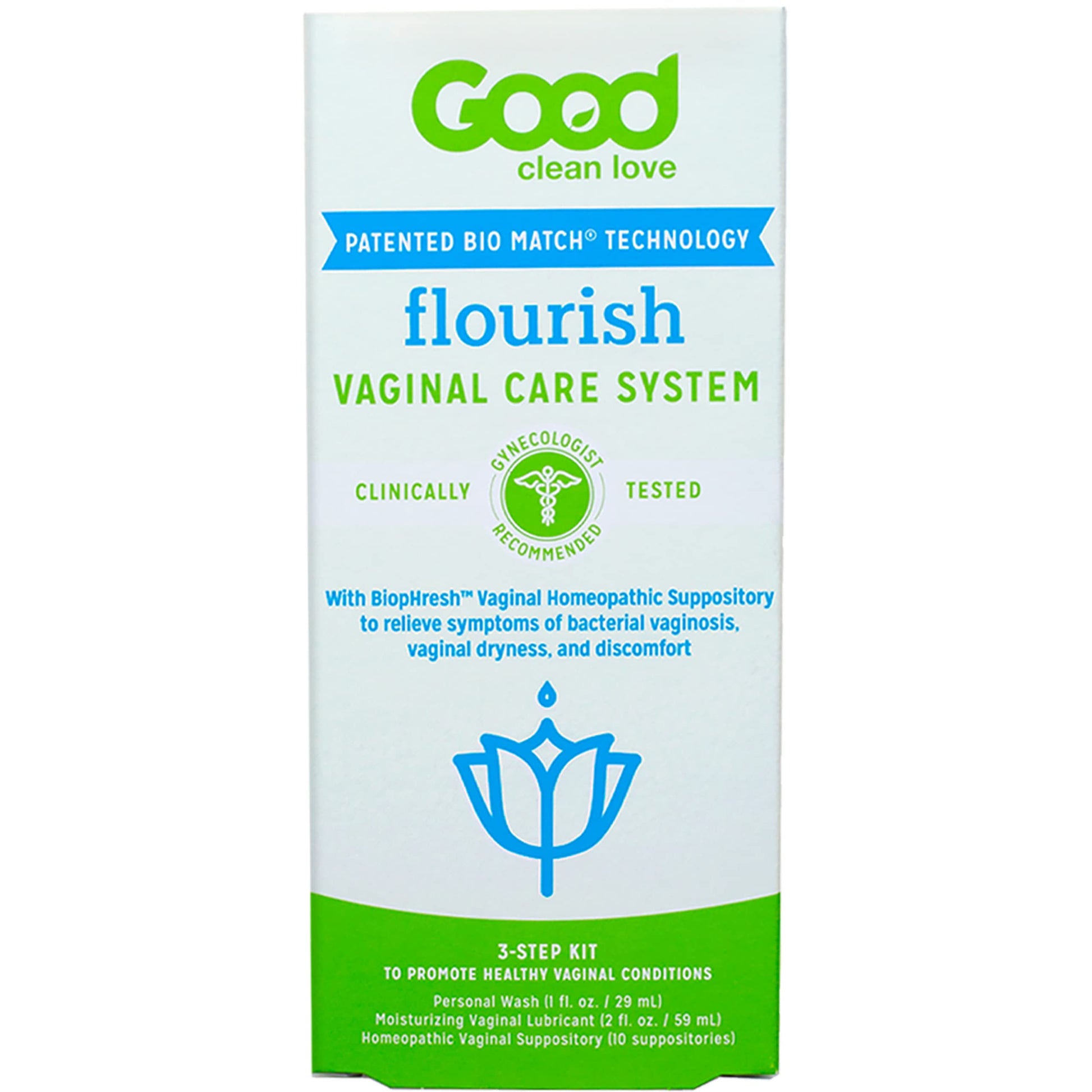 Good Clean Love Flourish Vaginal Care System, 30-Day Regimen, Relieves Itching & Irritation, Includes Personal Good Clean Love buy supplements canada