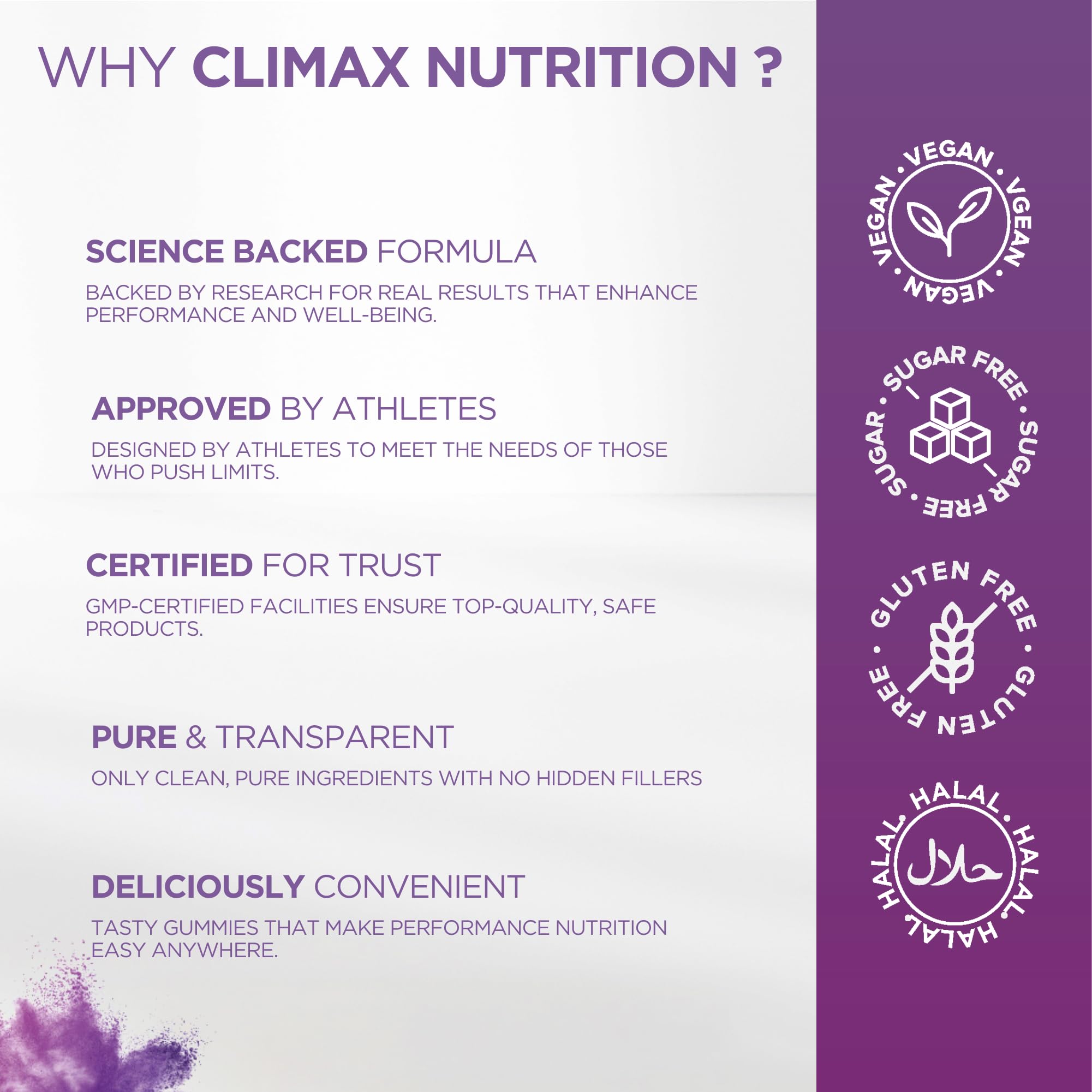 Creatine Monohydrate Gummies - Vegan, Sugar-Free, Gluten-Free - Boosts Muscle Recovery, Strength & Lean Muscle Growth - Brain Health Support - for Men & Women - Blueberry Flavor - 120 Gummies CLIMAX NUTRITION buy supplements canada