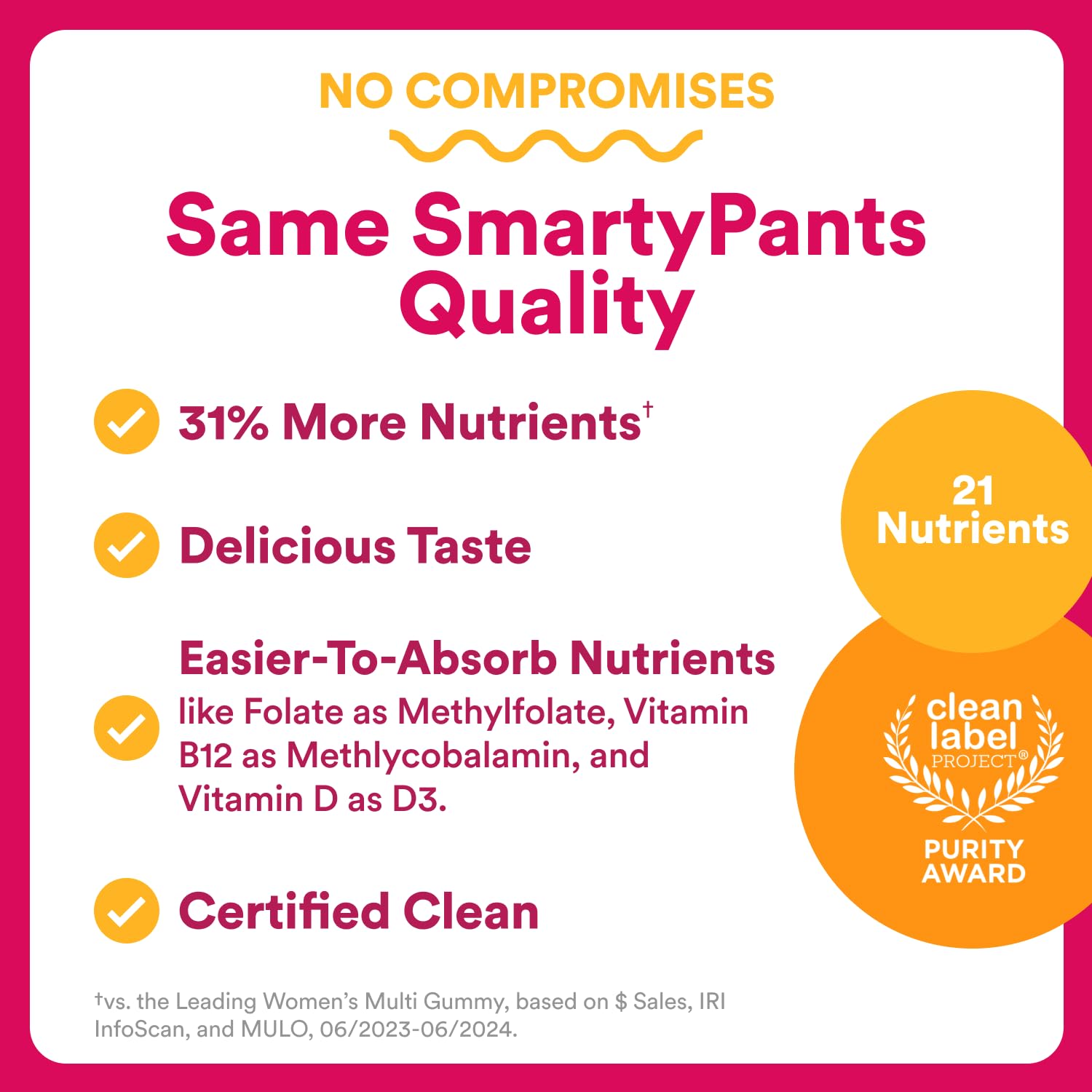 SmartyPants Women's Multivitamin Gummies - Improved Formula: Omega 3 (DHA/EPA), Methylfolate, CoQ10, Vitamin D3, C, Vitamin B12, B6, A, K & Zinc SmartyPants buy supplements canada