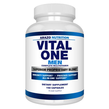 Arazo Nutrition Vital One Multivitamin for Men – Daily Wholefood Supplement - 150 Vegan Arazo Nutrition buy supplements canada