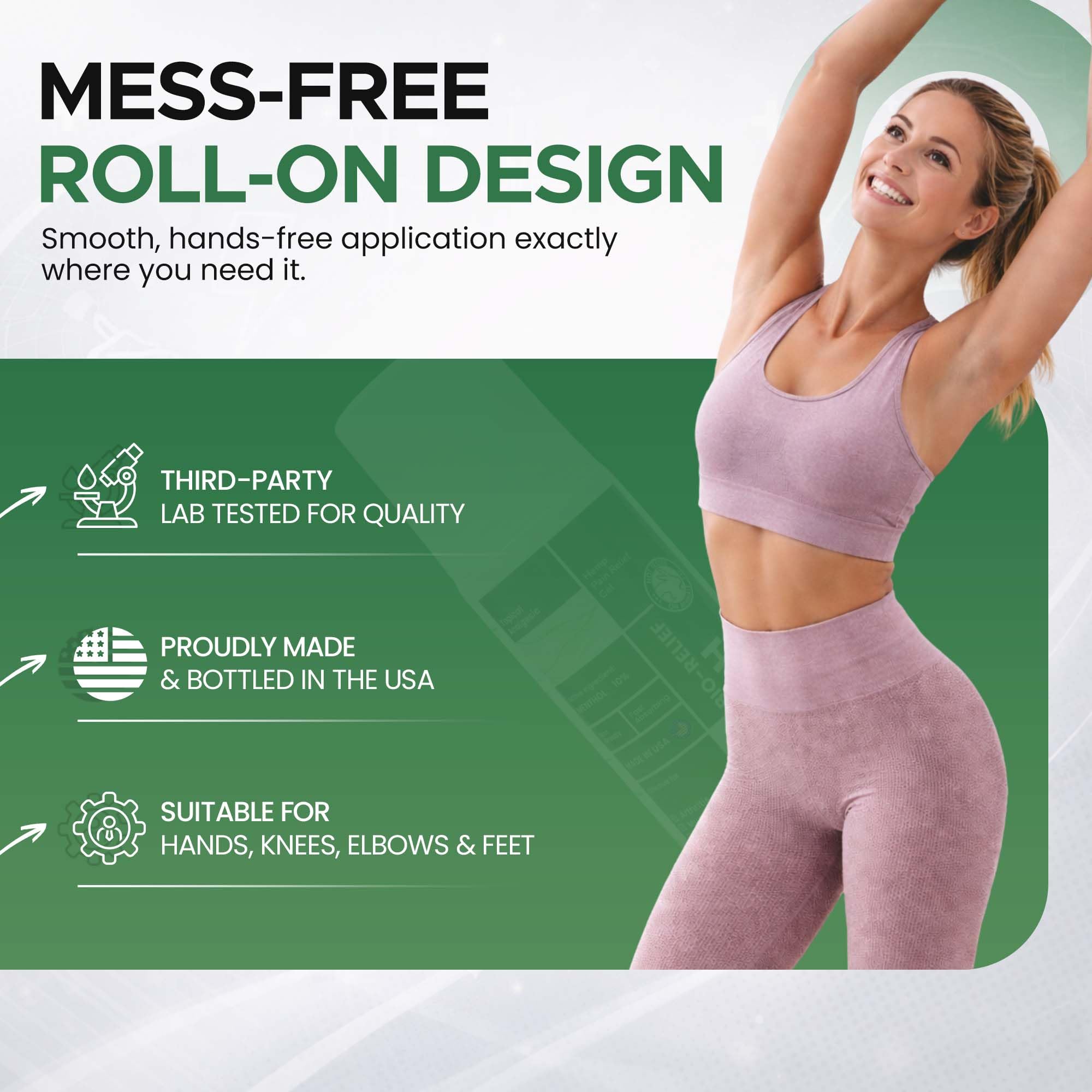 BIO-RELIEF Fast-Acting Hemp Pain Relief Roll On - Highly Effective, Cool & Topical Pain Relief Extra Strength for Arthritis, Muscle, Joint & Back – Easy Roll On Maximum Strength Scientific Solutions Global buy supplements canada