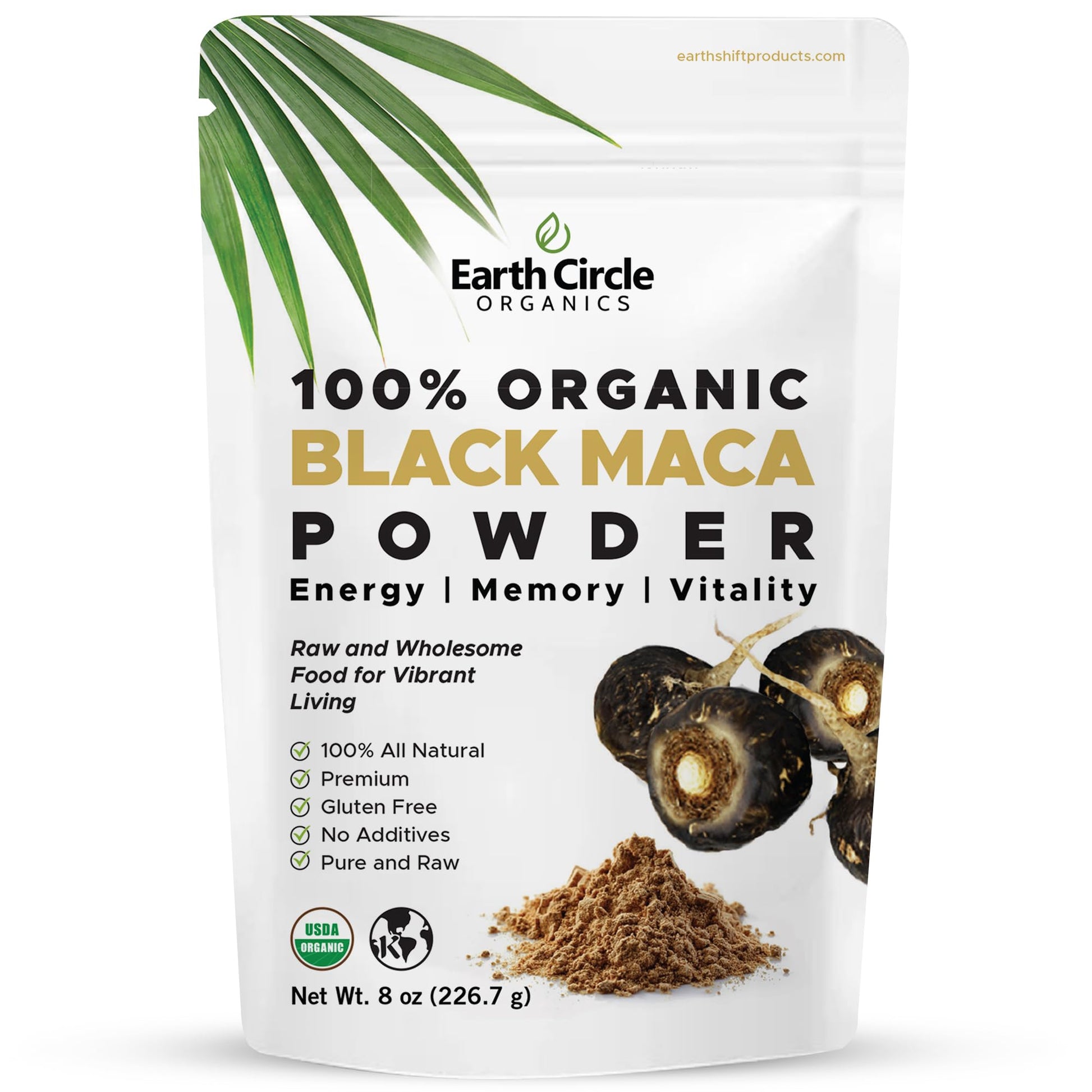 Organic Black Maca Peruvian Root Powder | Black Maca Root for Men | Natural Supplement | Essential Vitamins, Minerals & Fatty Acids Improved Energy | Immune Support (8oz, Pack of 1) Earth Circle Organics buy supplements canada