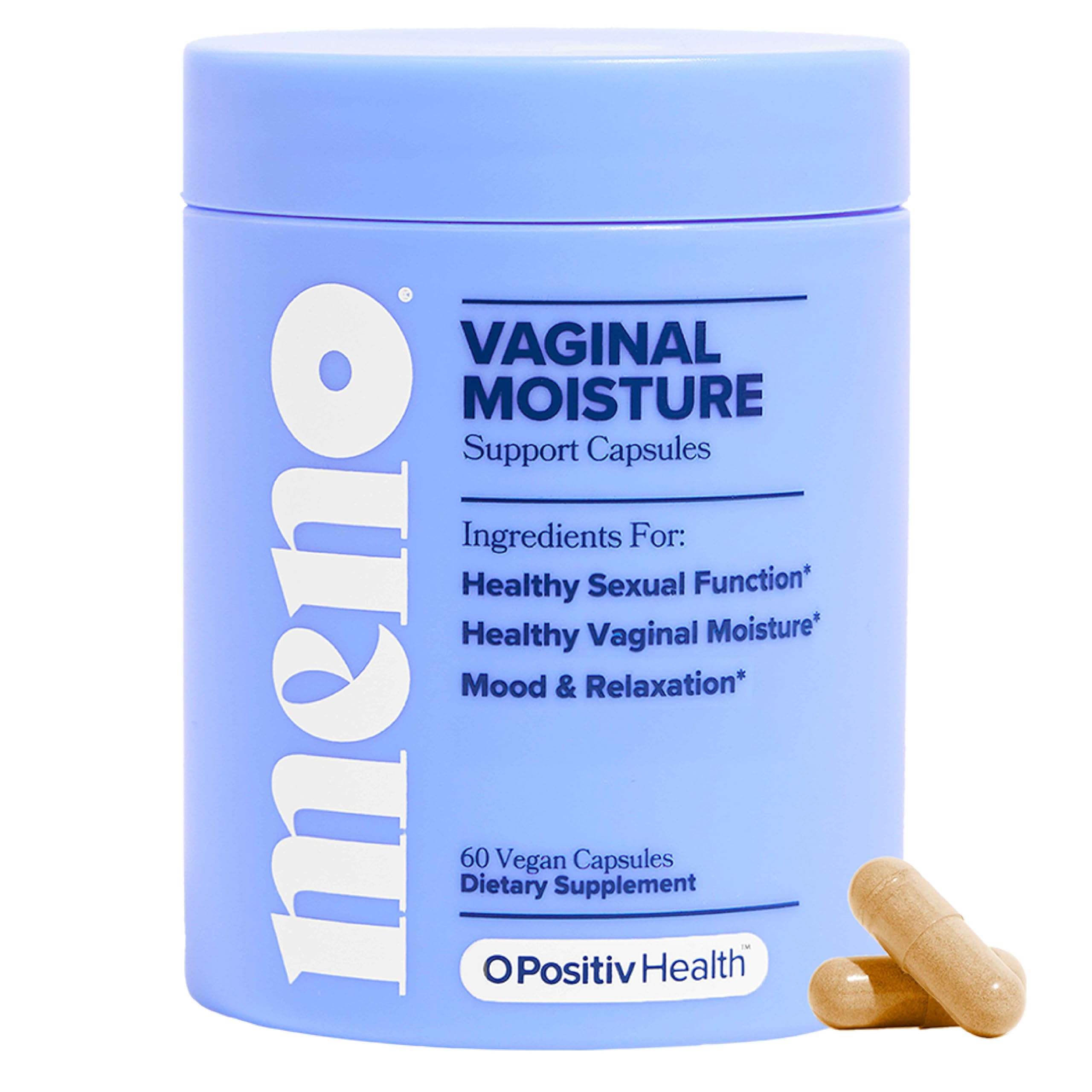 MENO Vaginal Moisture Support Capsules – OBGYN-Formulated to Support Healthy Vaginal Moisture, Mood & Relaxation – Hormone-Free Supplements with Maca Root & Fenugreek Seed Extract – 30 Servings O Positiv buy supplements canada