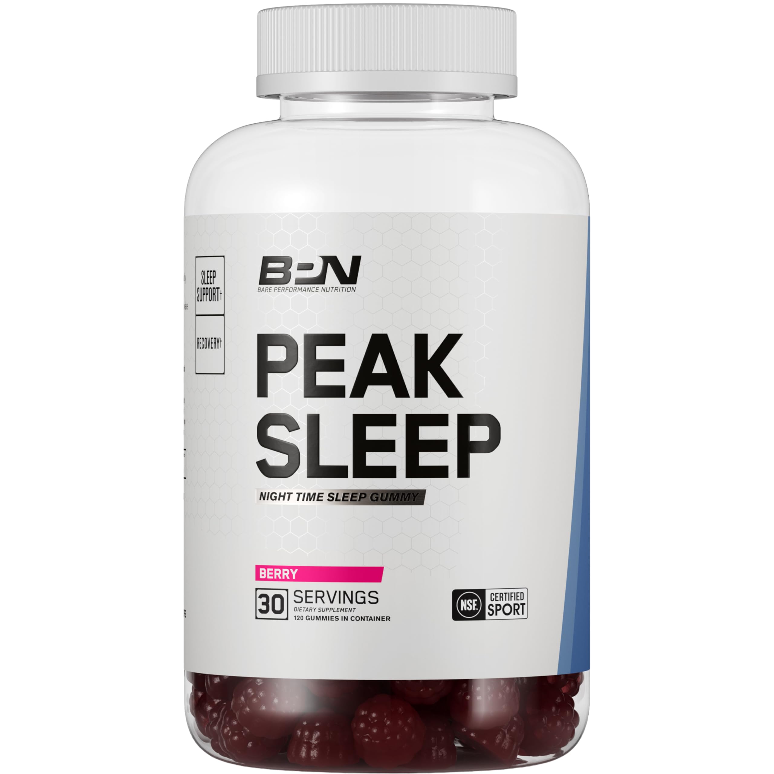 BARE PERFORMANCE NUTRITION, BPN Peak Sleep Gummy, Sleep Aid & Recovery Support Supplement, 30 Servings, Berry BARE PERFORMANCE NUTRITION buy supplements canada