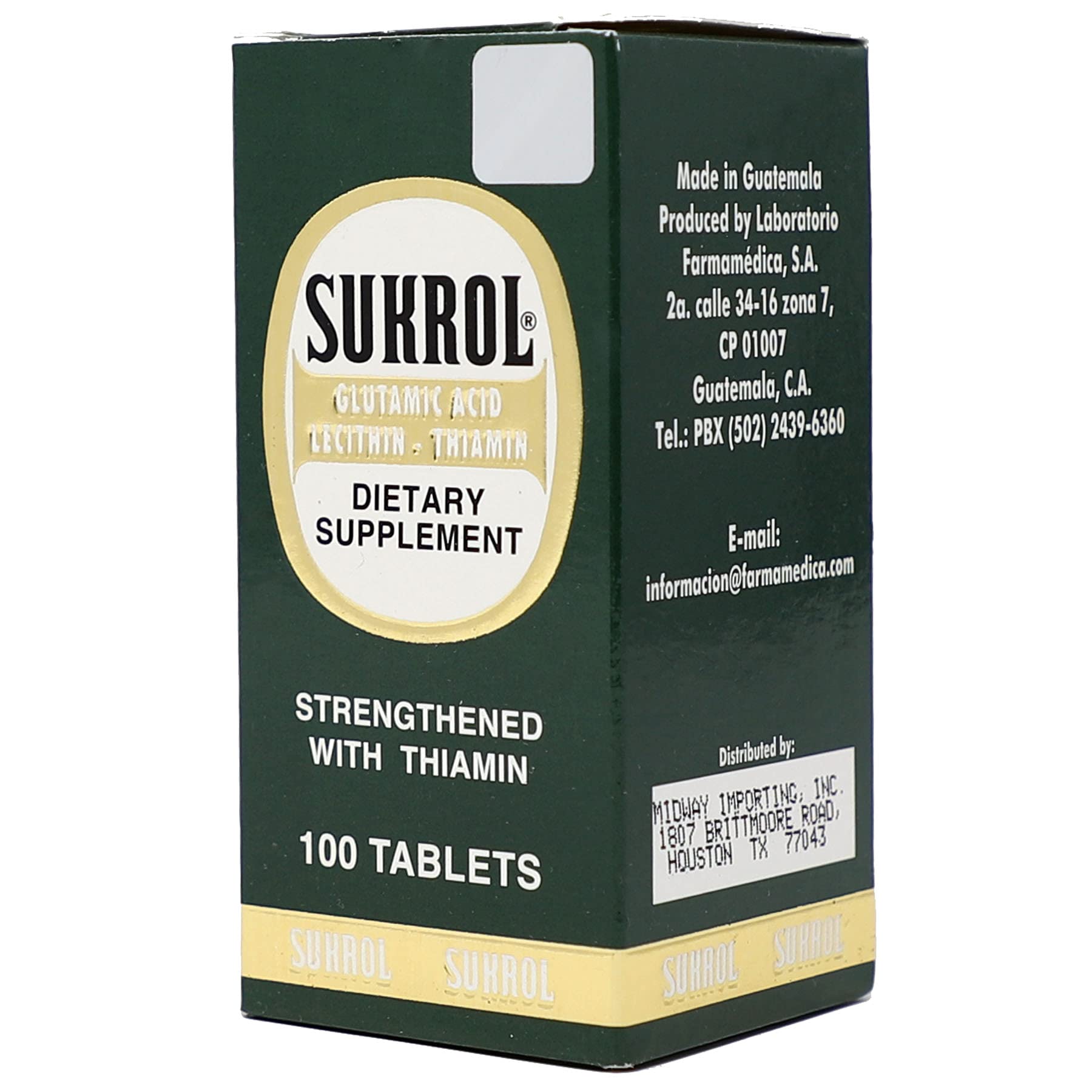Sukrol, Vitamin, Improve Healthy Brain Function, 100 Tablets, Bottle Sukrol buy supplements canada