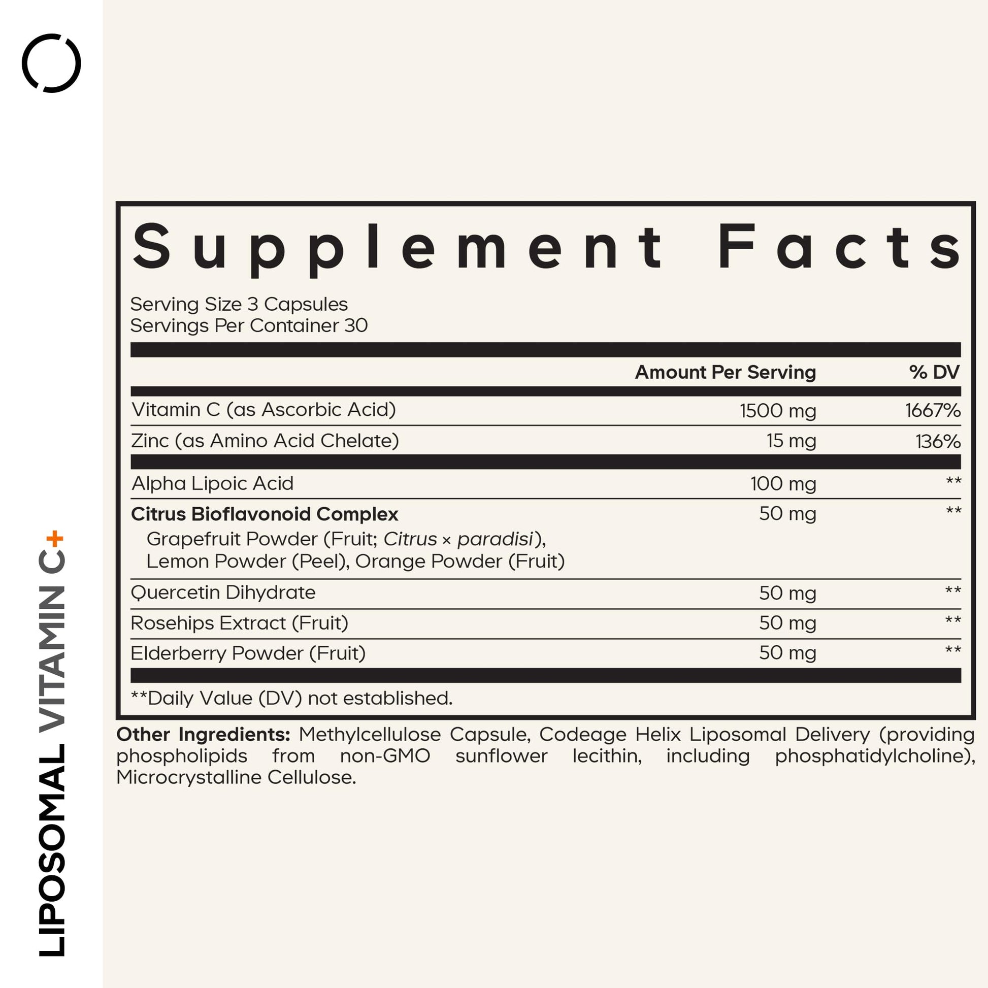 Codeage Liposomal Vitamin C Vitamins with Zinc, Elderberry, Citrus Bioflavonoids Ascorbic Acid, Quercetin & Rose Hips Fruit, Vitamina C Liposomal Supplement Pills - Non-GMO, Vegan - 90 Capsules Codeage buy supplements canada