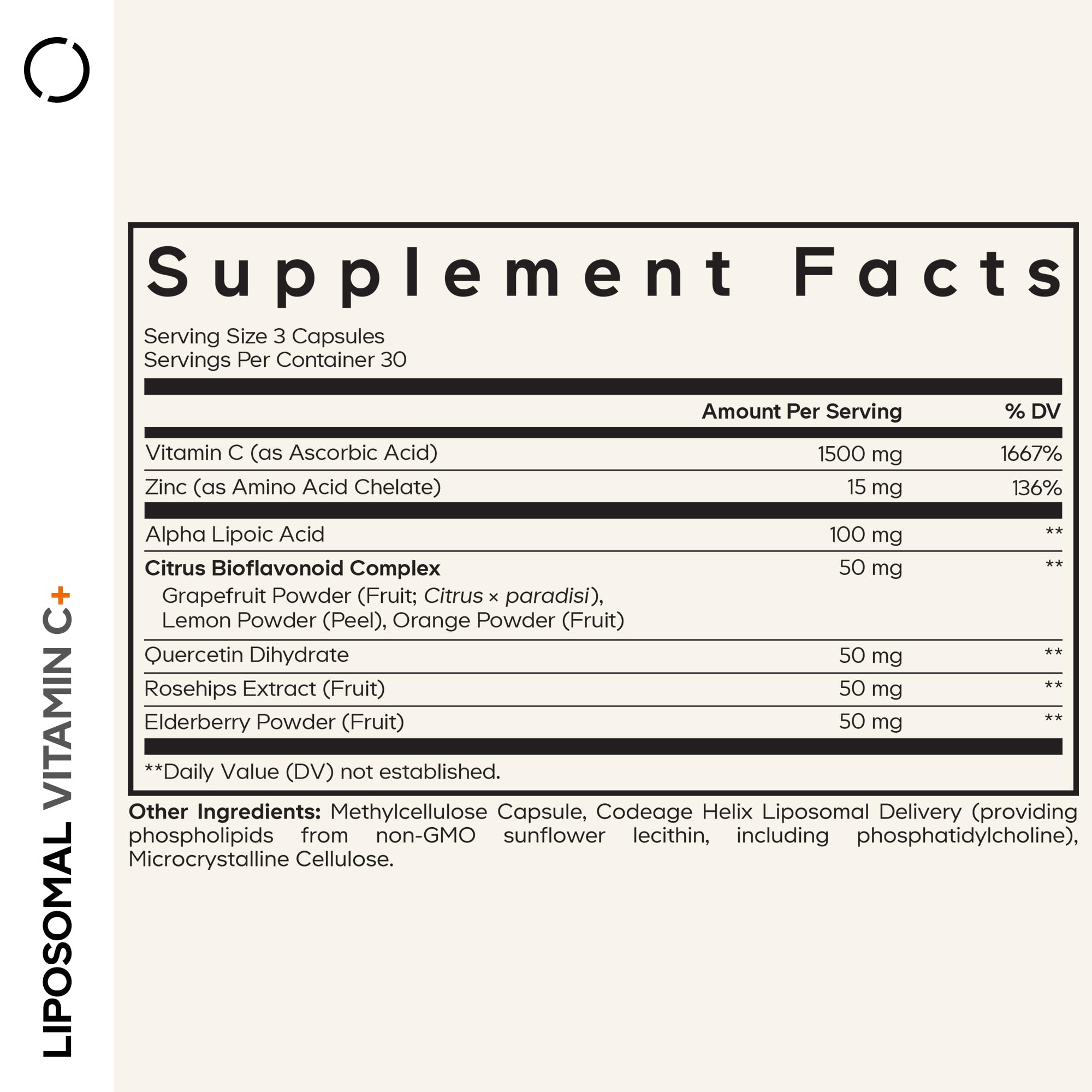 Codeage Liposomal Vitamin C Vitamins with Zinc, Elderberry, Citrus Bioflavonoids Ascorbic Acid, Quercetin & Rose Hips Fruit, Vitamina C Liposomal Supplement Pills - Non-GMO, Vegan - 90 Capsules Codeage buy supplements canada