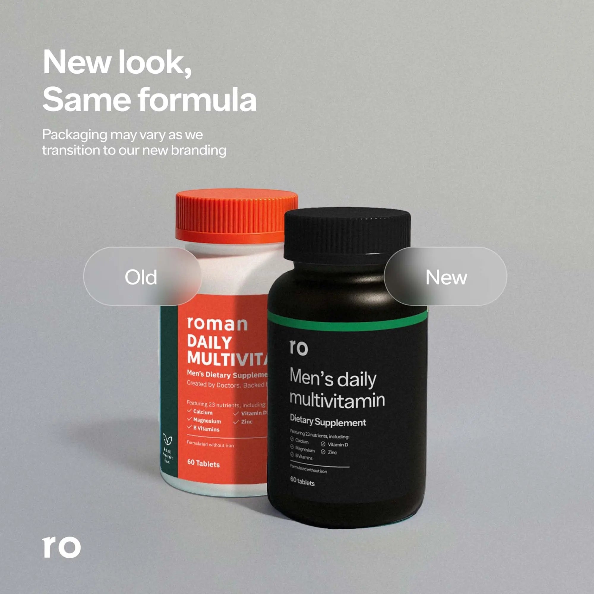 Ro Daily Multivitamin for Men | Supports Physical Activity, Brain + Heart Health, and Immune System with 23 Key Nutrients Including Calcium Ro buy supplements canada