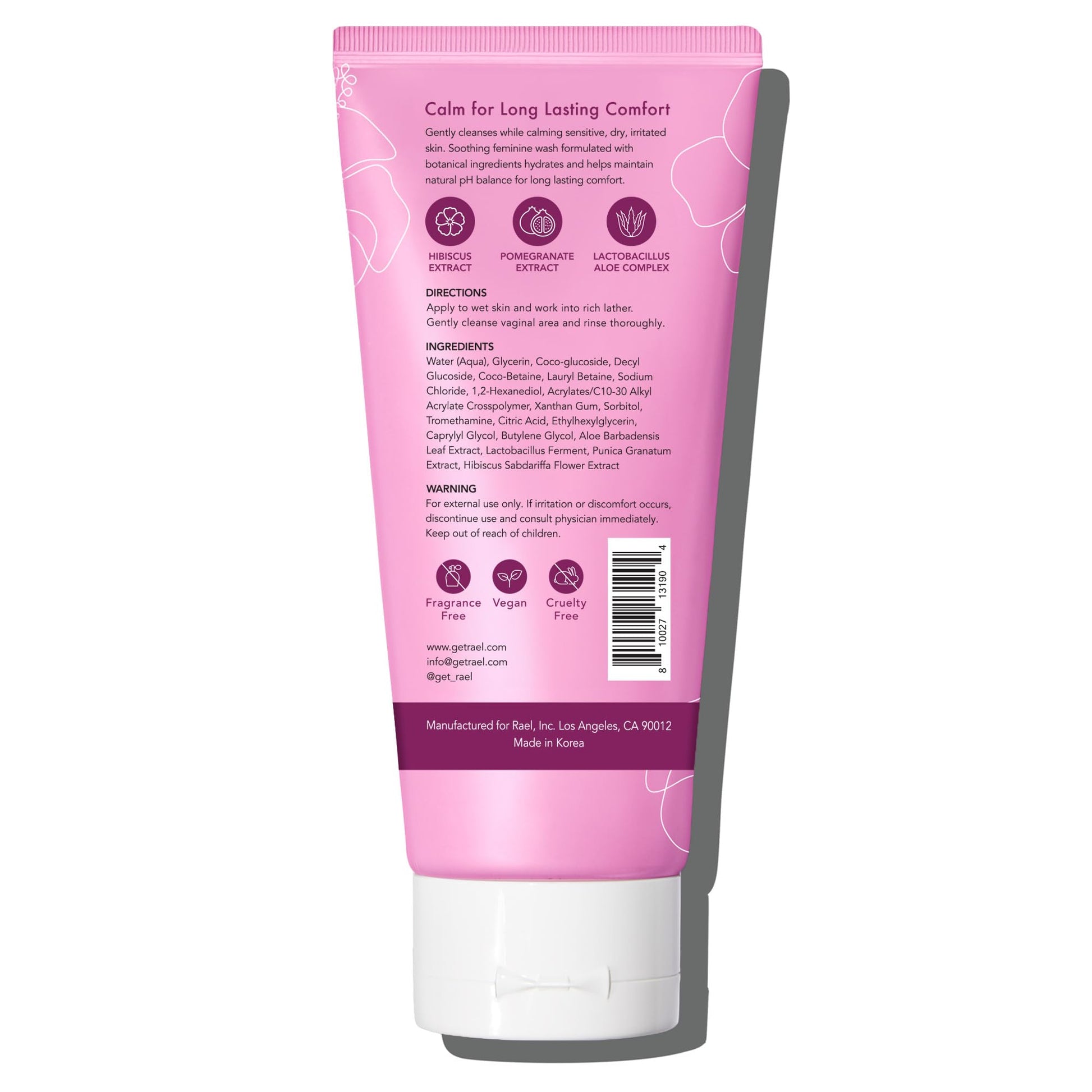 Rael Feminine Wash, Soothing Gel to Foam Wash - pH Balance Feminine Wash for Women, Intimate Wash Rael buy supplements canada