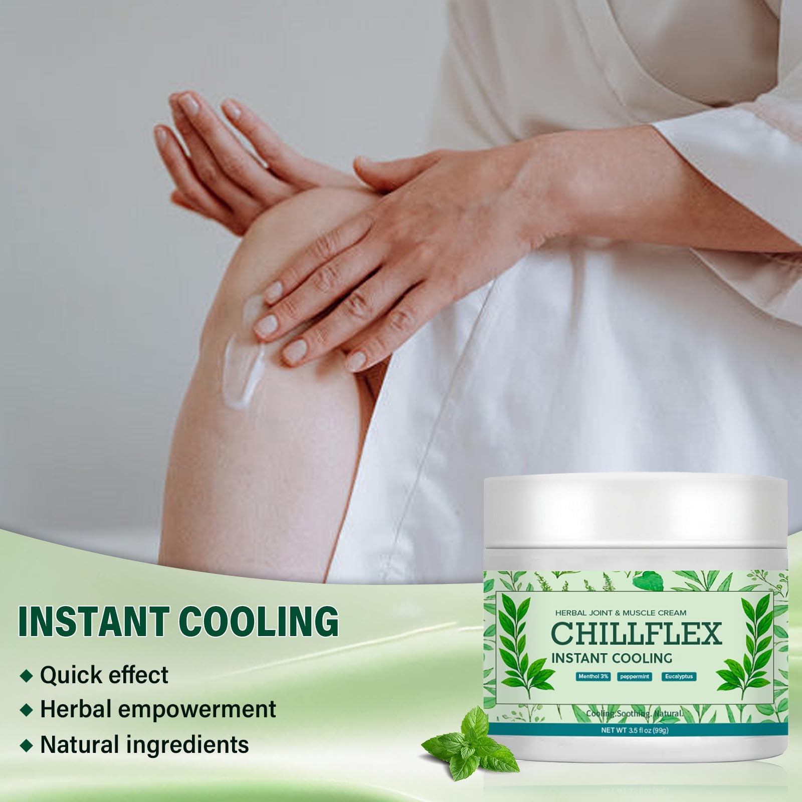 Menthol Soothing Cream, 3.5 Oz Joint Activities Throughout The Body, Cooling Soothing Ointment for Muscle, Head, Lumbar, Neck, Hands and Feet, 2 Pack CLORISLAND buy supplements canada