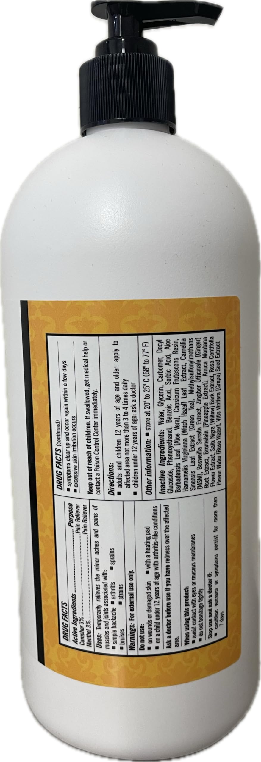 Golden Tiger Pain Relief Cream32oz Pump Golden Tiger buy supplements canada