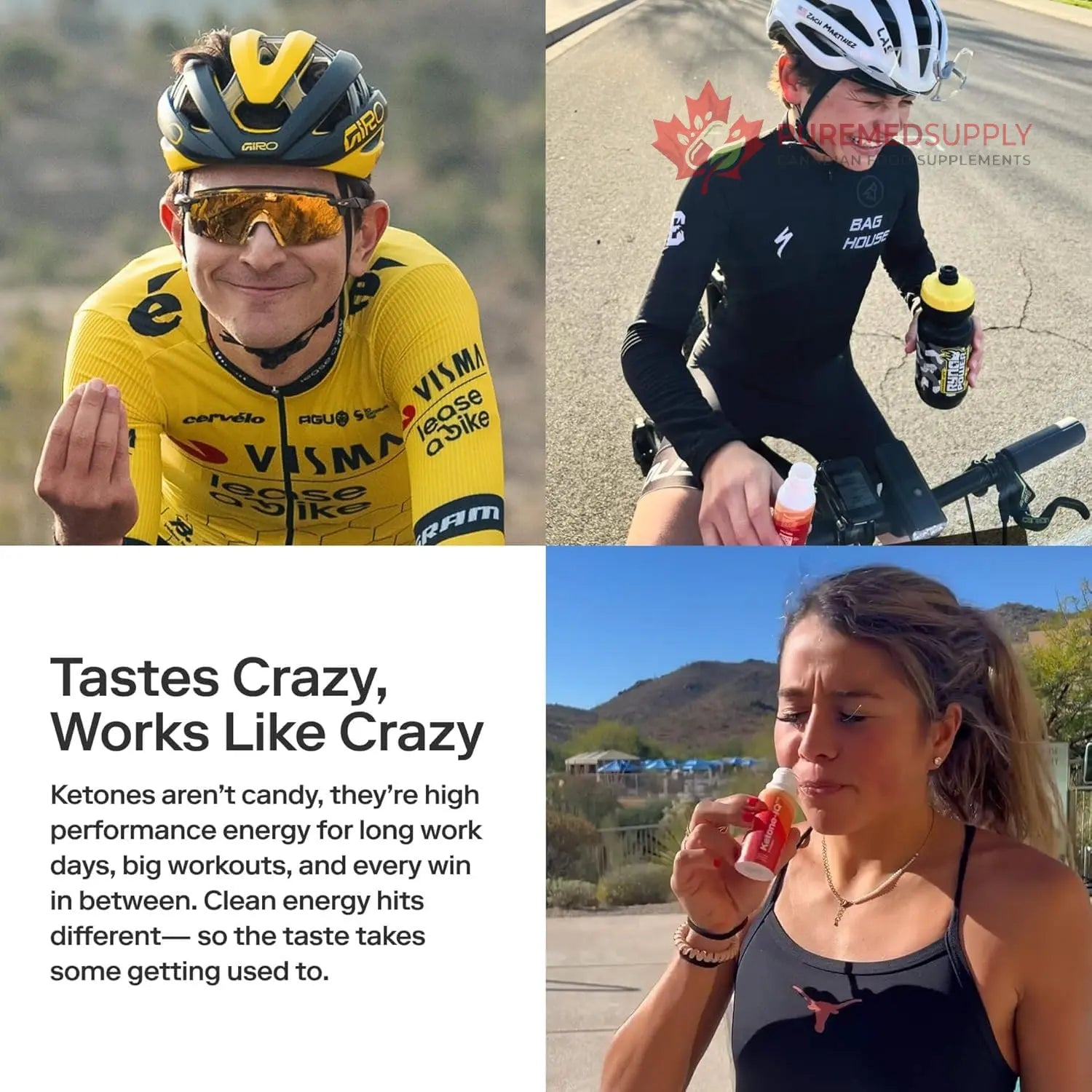 Ketone-IQ Ketone Energy Shots - 100mg Green Tea Caffeine, 5g Exogenous Ketones, and B Vitamins - 24 On The Go Caffeine Shots - Fast Acting Energy Drink (Green Apple) Ketone-IQ buy supplements canada