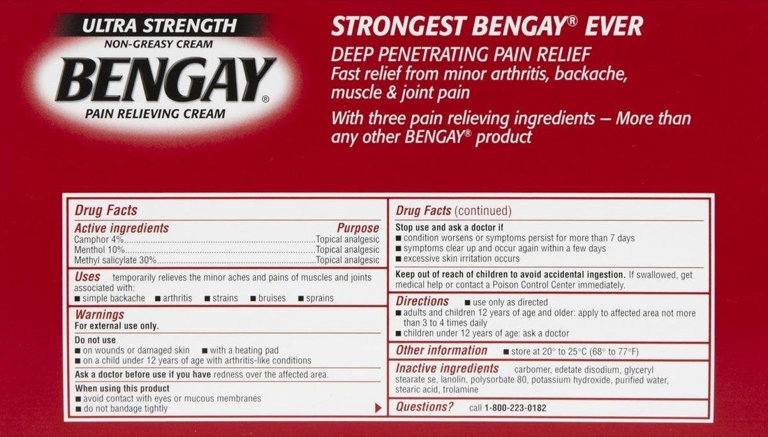 Bengay Ultra Stength Pain Relieving Cream, Non-Greasy-Ultra Strength, 2 pk Bengay buy supplements canada
