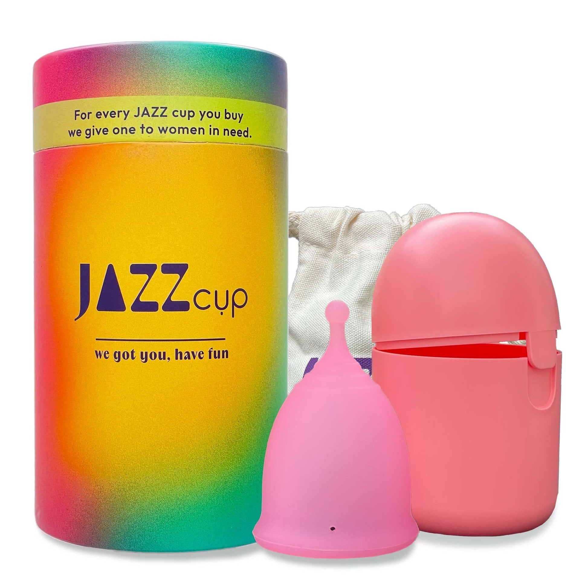 JAZZ Cup Soft Menstrual Cups – with Sterilizer Case & Cotton Pouch – Reusable, 12-Hour Protection JAZZ cup buy supplements canada