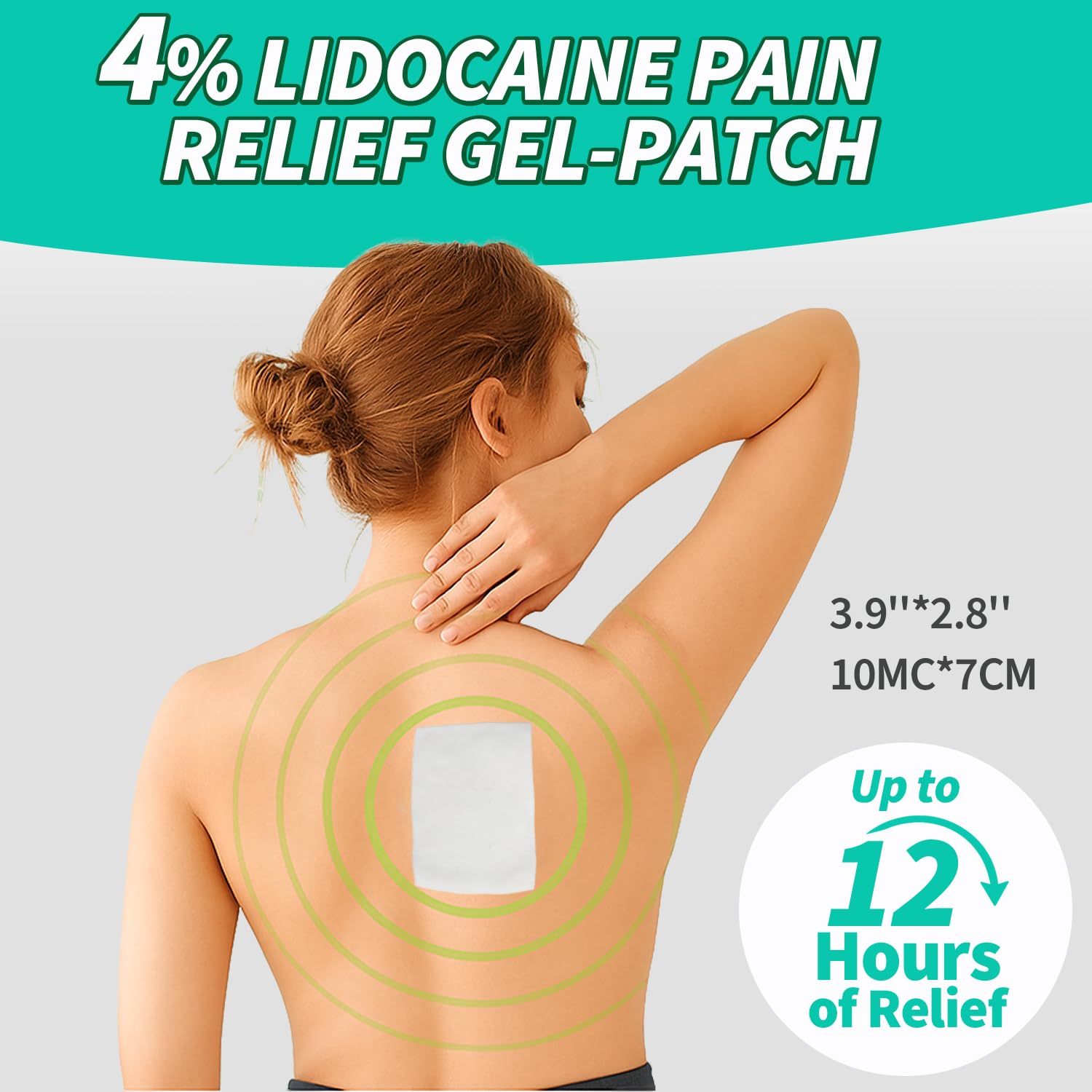 JIATUHAN 4% Lidocaine Pain Relief Patches – Maximum Strength for Back, Neck, Joint & Muscle Pain – Long-Lasting & Flexible – 15 Patches JIATUHAN buy supplements canada