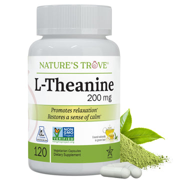 Nature's Trove L-Theanine 200mg 120 Vegetarian Capsules Nature's Trove buy supplements canada